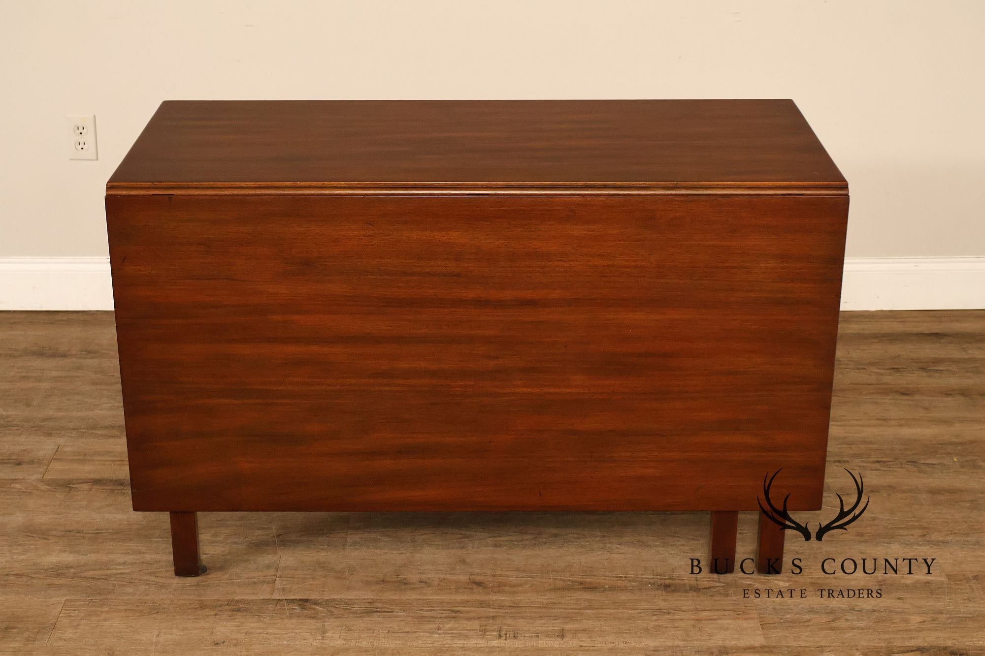 Kittinger Colonial Williamsburg Mahogany Drop Leaf Dining Table