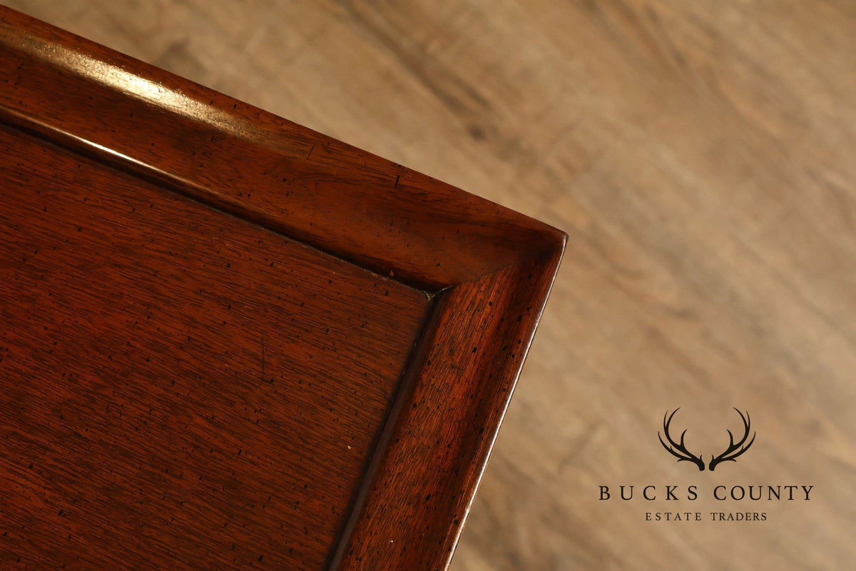 Queen Anne Style Mahogany Tea Side Table