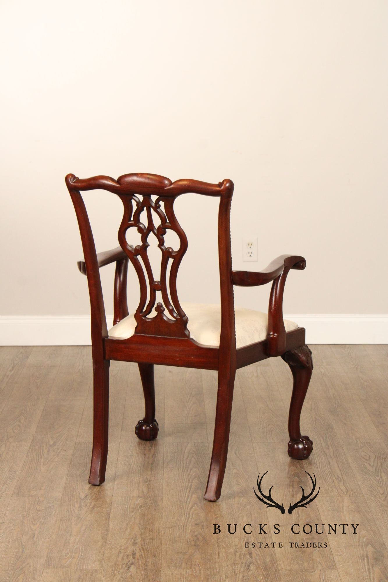 Lexington Chippendale Style Set of Eight Mahogany Dining Chairs