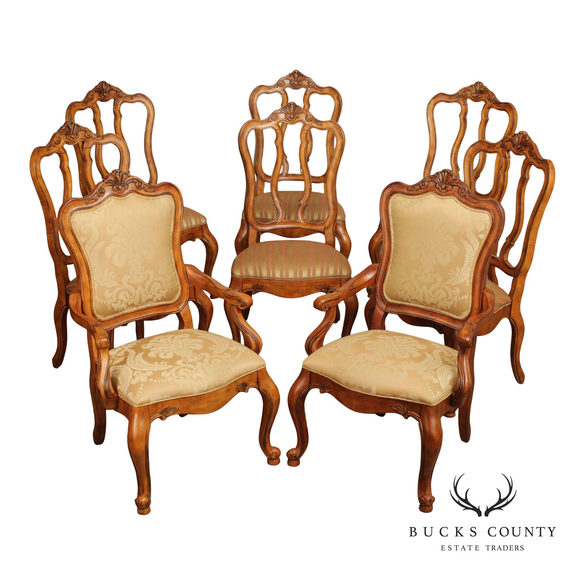 Ethan Allen 'Tuscany' Set of Eight Dining Chairs