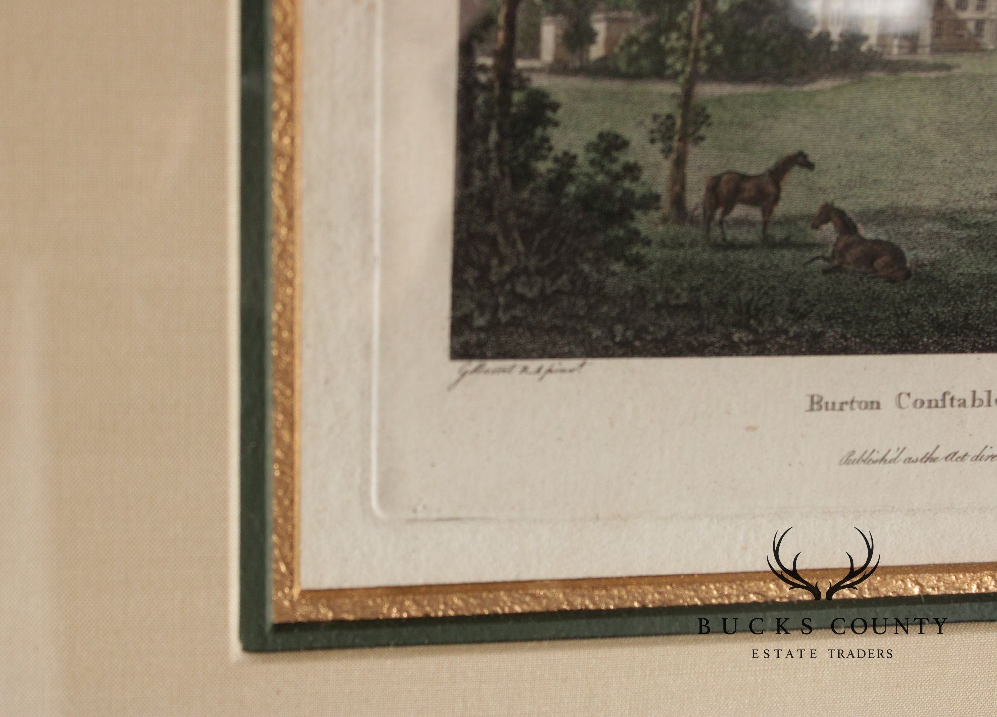 W. Angus Framed Print of English Estate