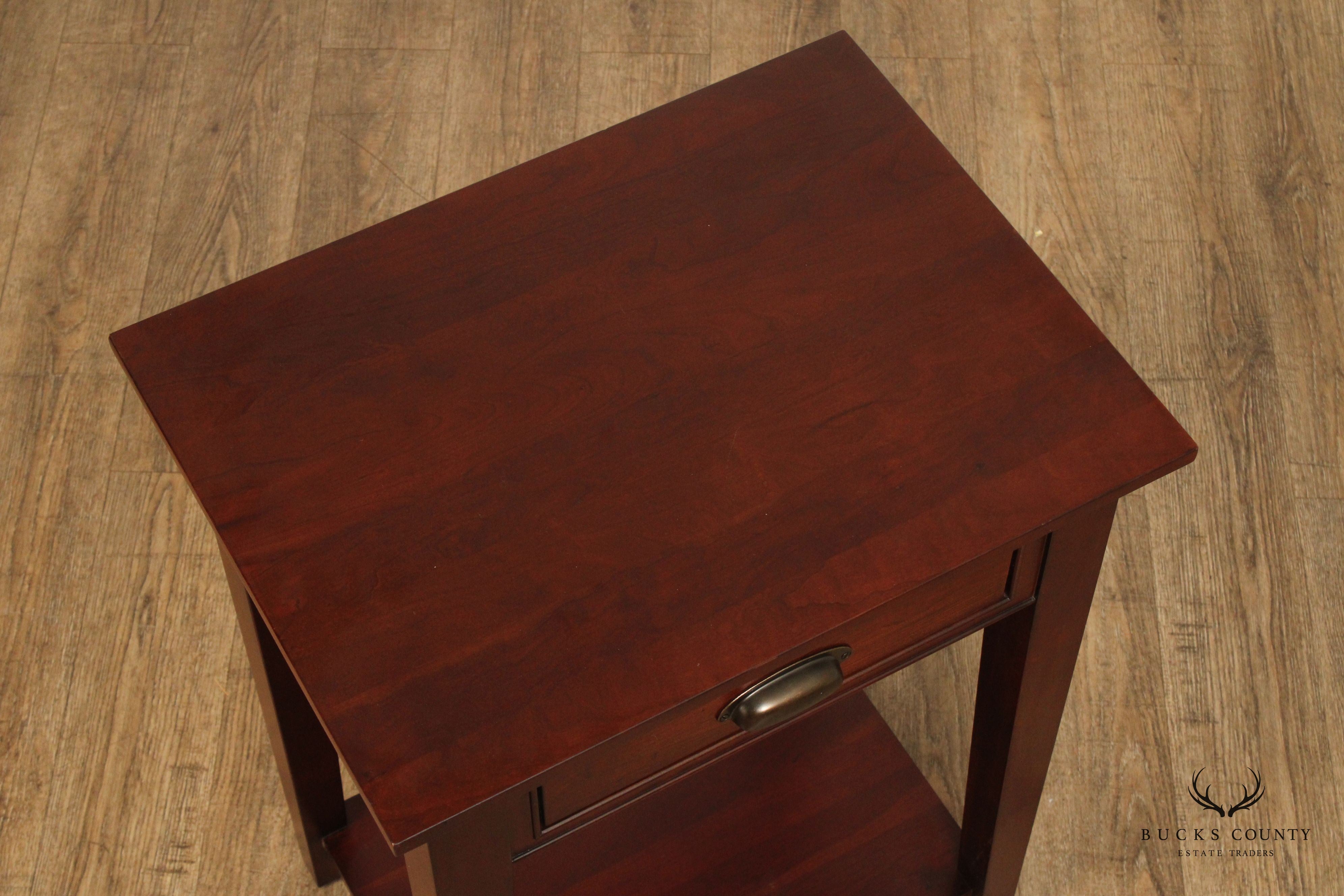 Restoration Hardware Pair of Cherry 'Marston' Nightstands