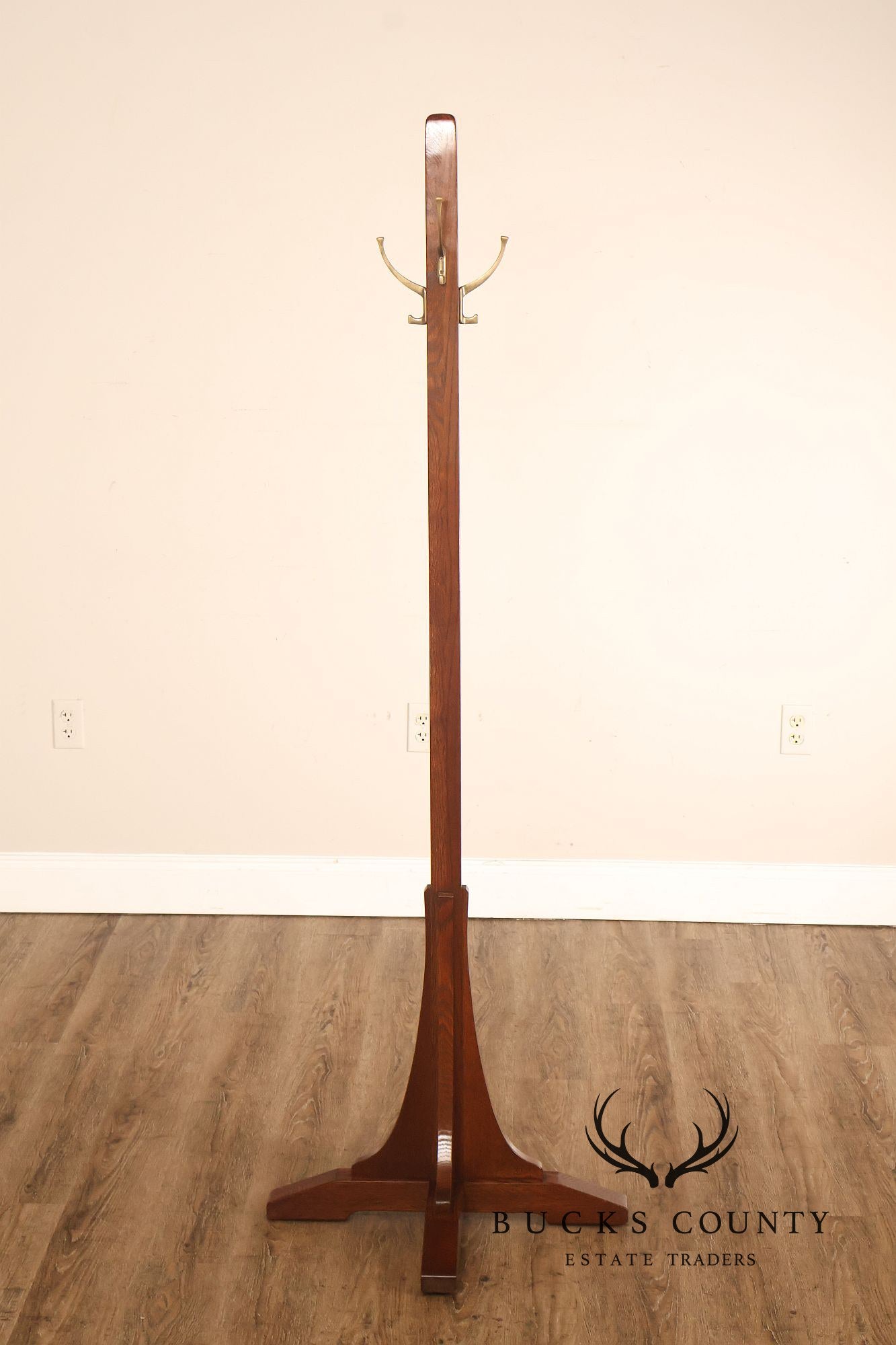 Stickley Mission Oak Hall Tree Coat Rack