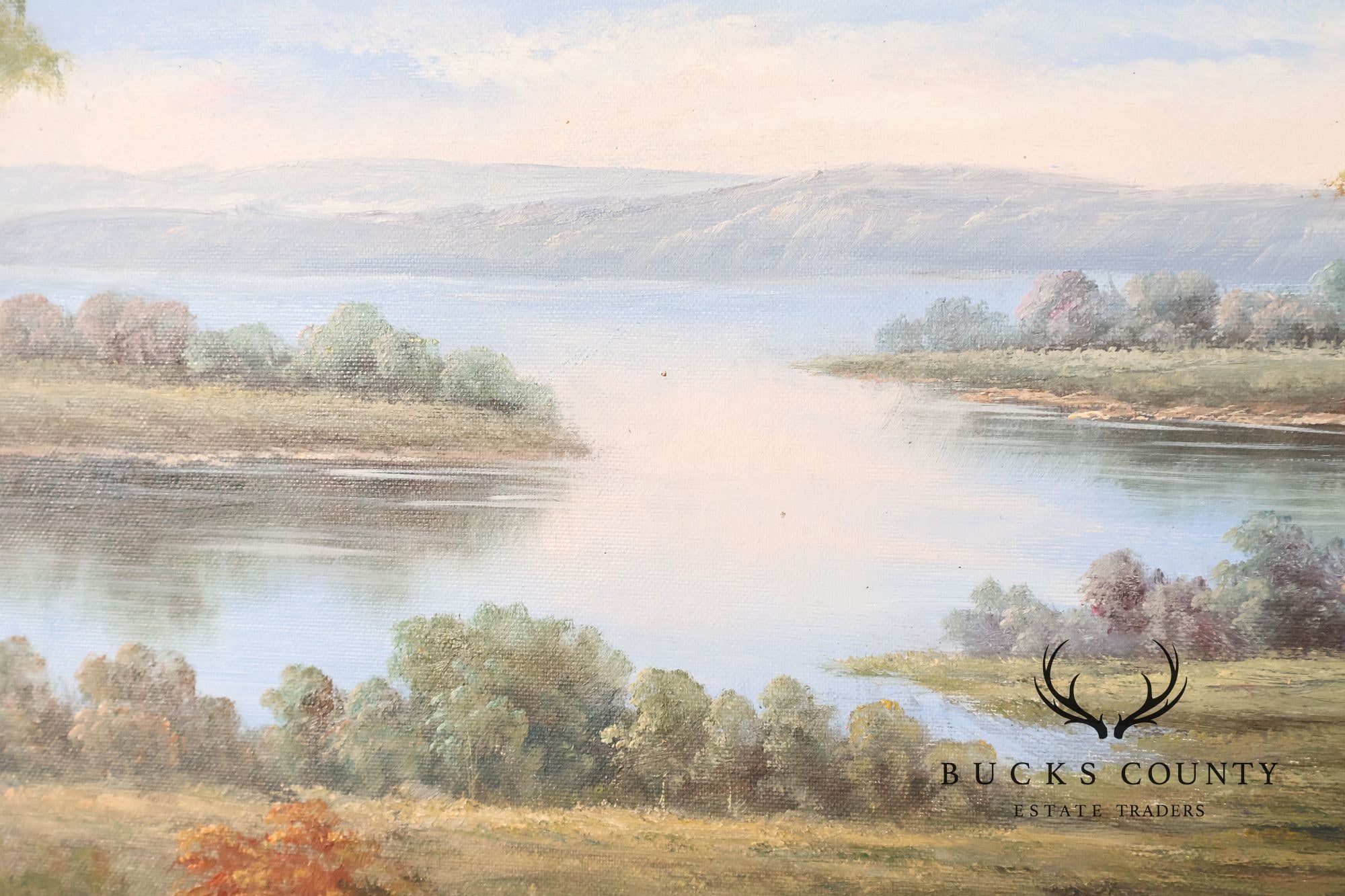 W. Hampton Landscape Painting, Lakeshore