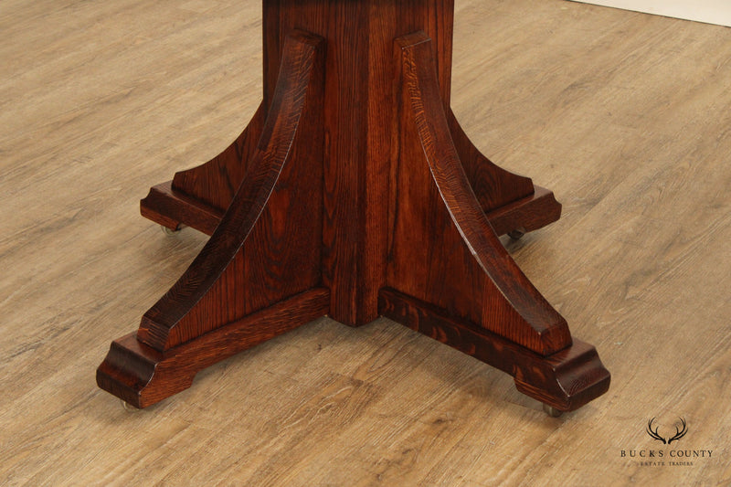 Stickley Brothers  Antique Mission Oak 48 inch Round Dining Table