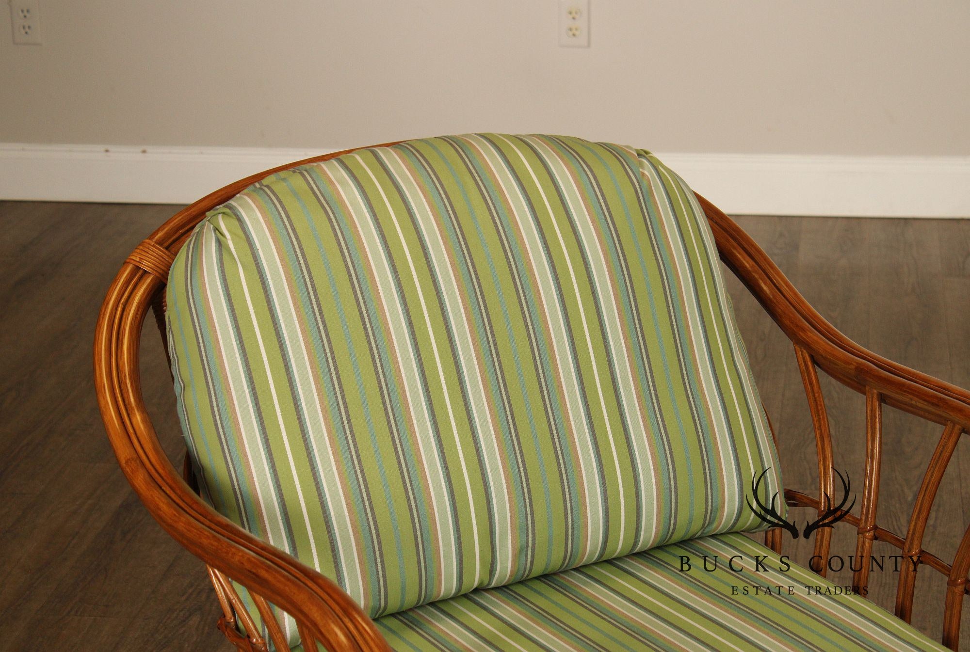 South Sea Rattan 'New Kauai' Lounge Chair with Ottoman