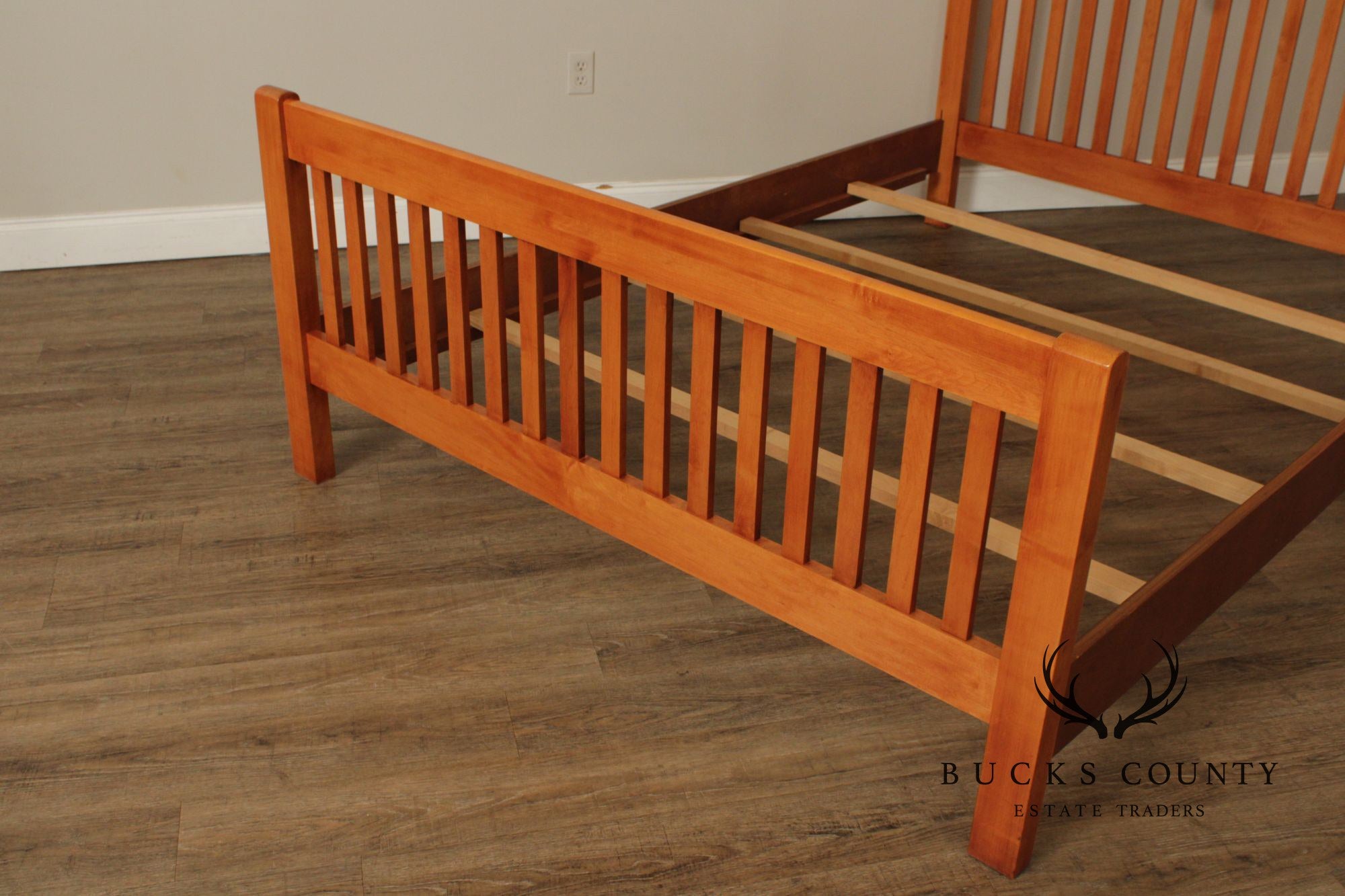 Mission Style Maple Queen Size Bed Frame