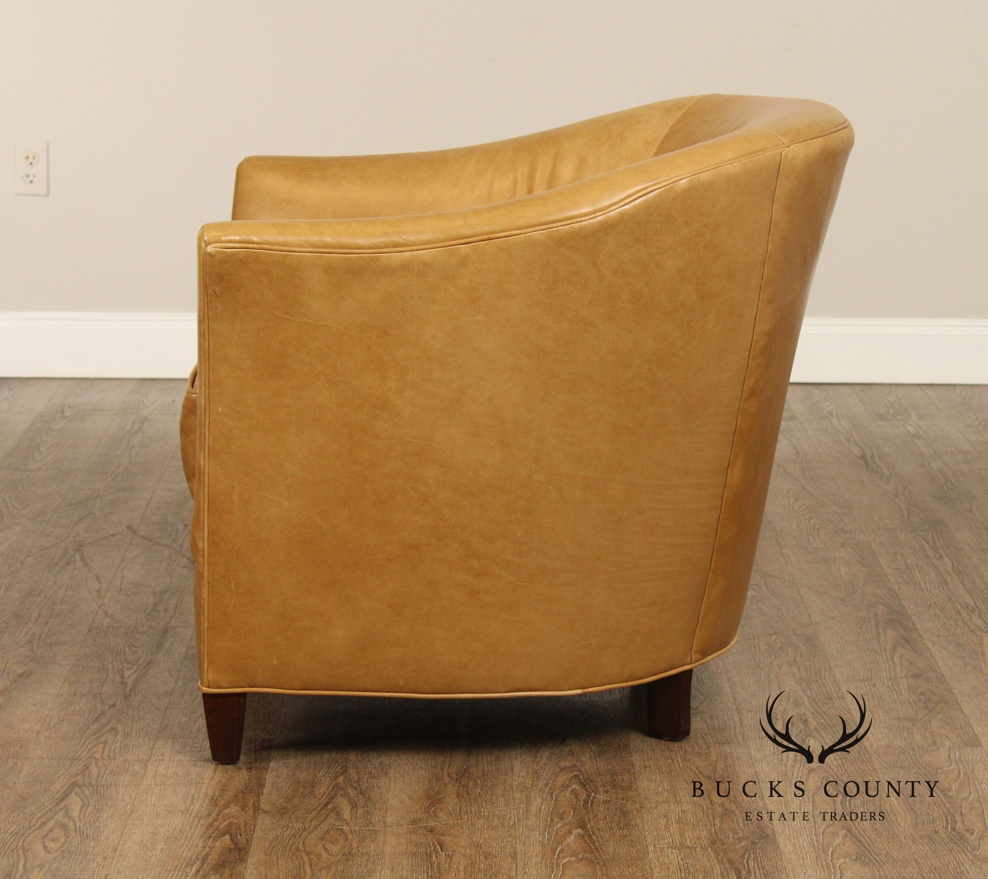 C.R. Laine Leather Club Chair