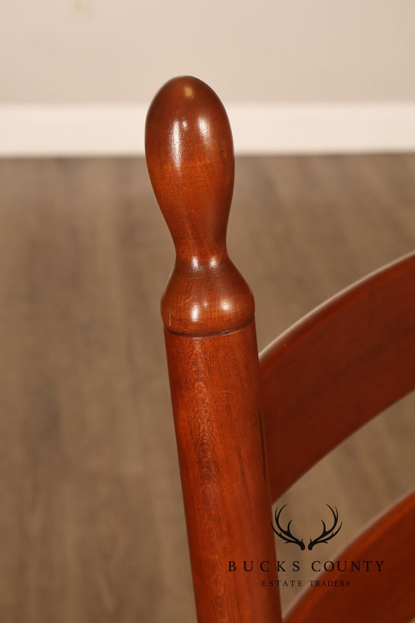 The Keystone Collection Set of Four Solid Cherry Ladder Back Dining Chairs