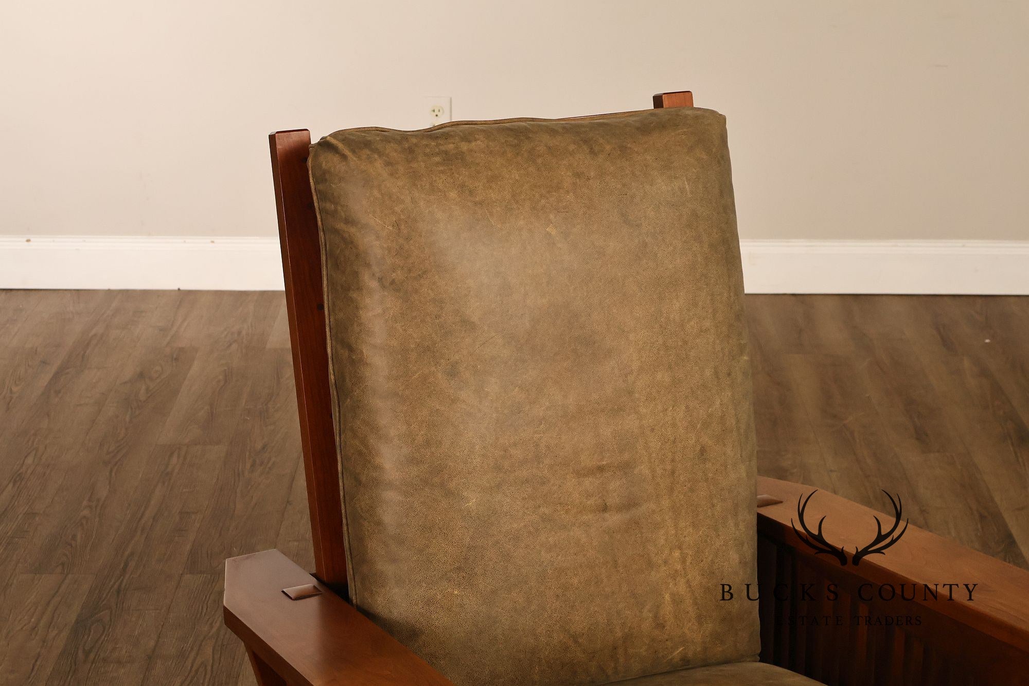 Stickley Mission Collection Cherry Spindle Morris Lounge Chair