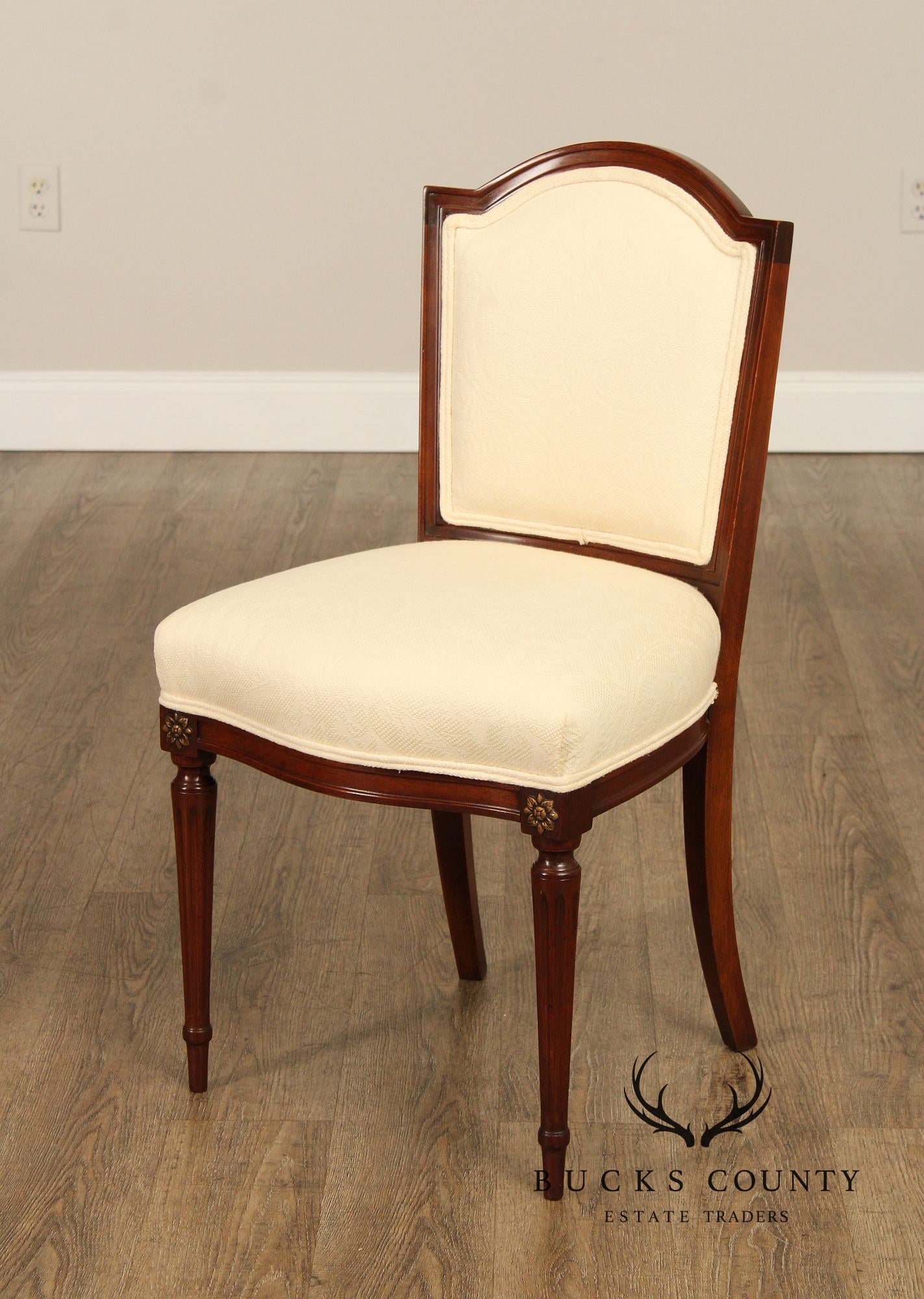 1930's French Louis XVI Style Mahogany Side Chair