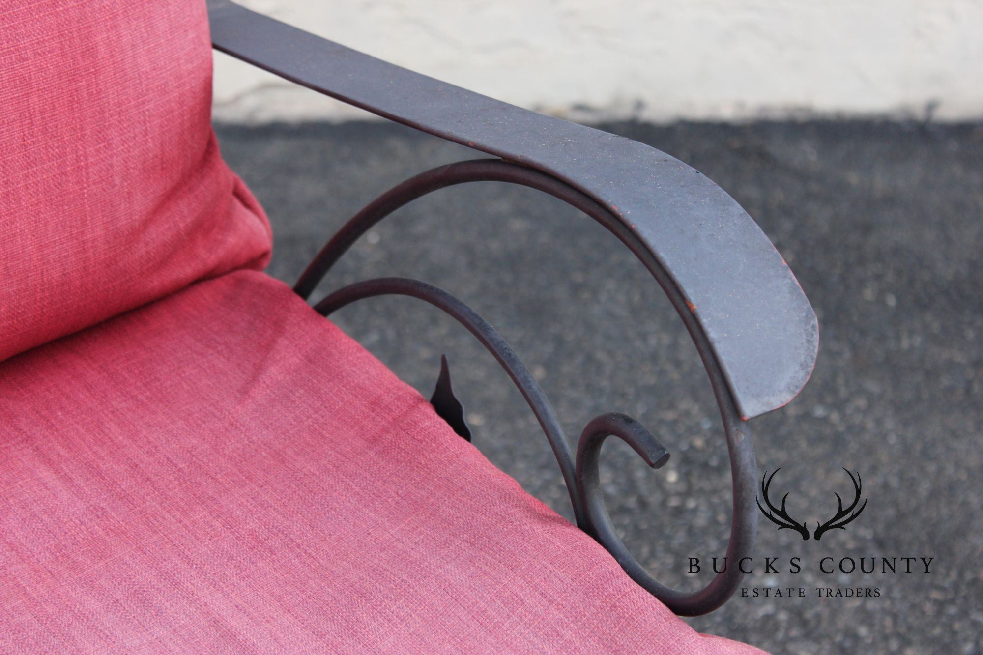 Vintage Outdoor Patio Wrought Iron Rocker