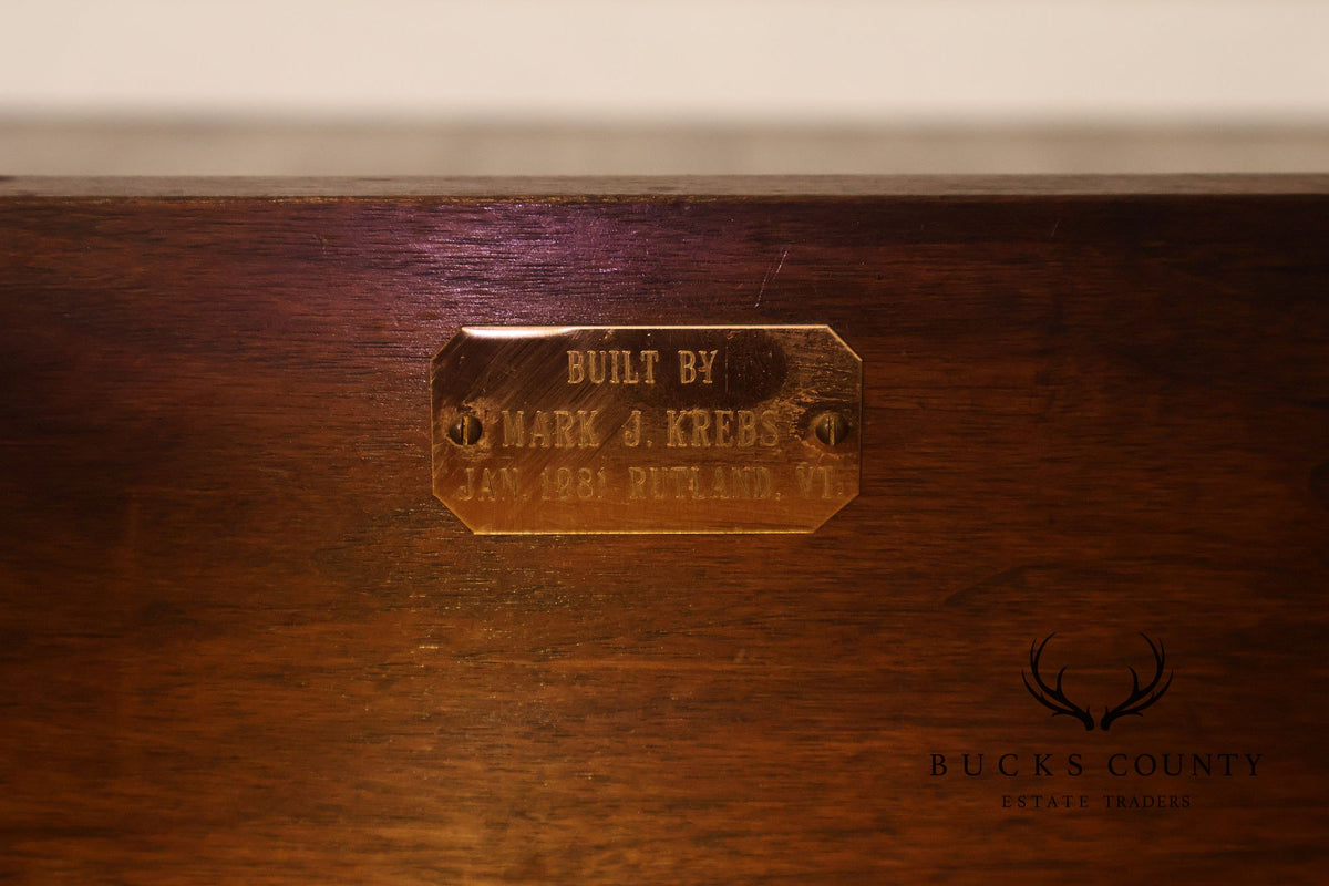 Custom Made Traditional One-Drawer Bedside Nightstand By Mark A. Krebs