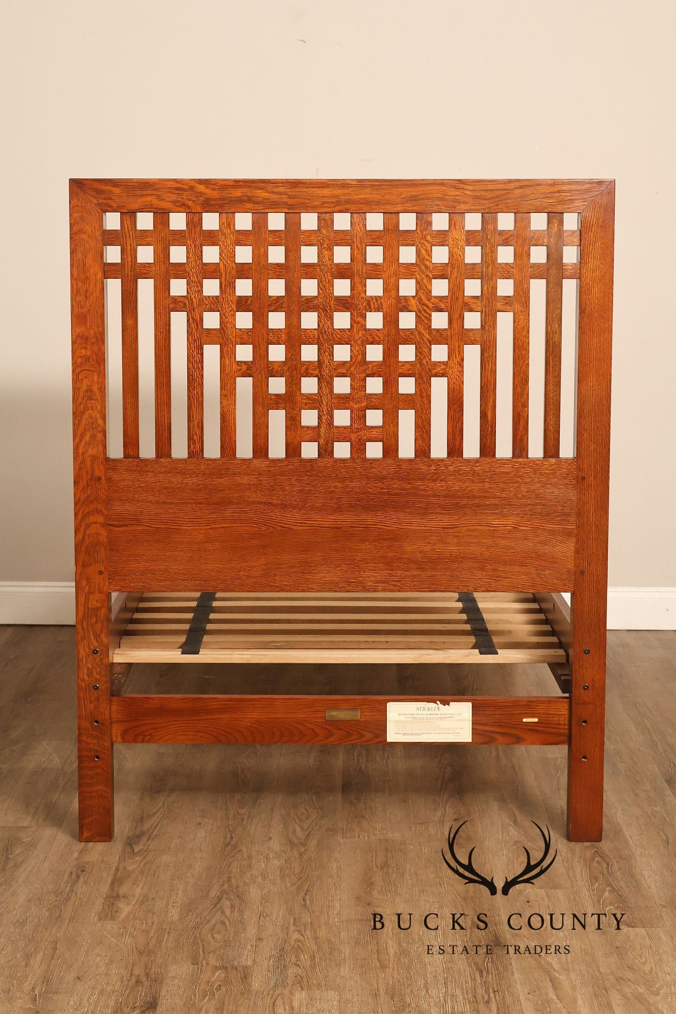 Stickley Antiquities Collection Mission Oak Twin Bed