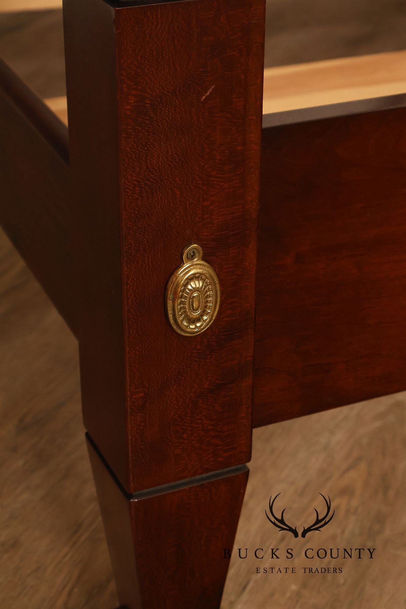 Statton Vintage Carved Cherry Queen Poster Bed