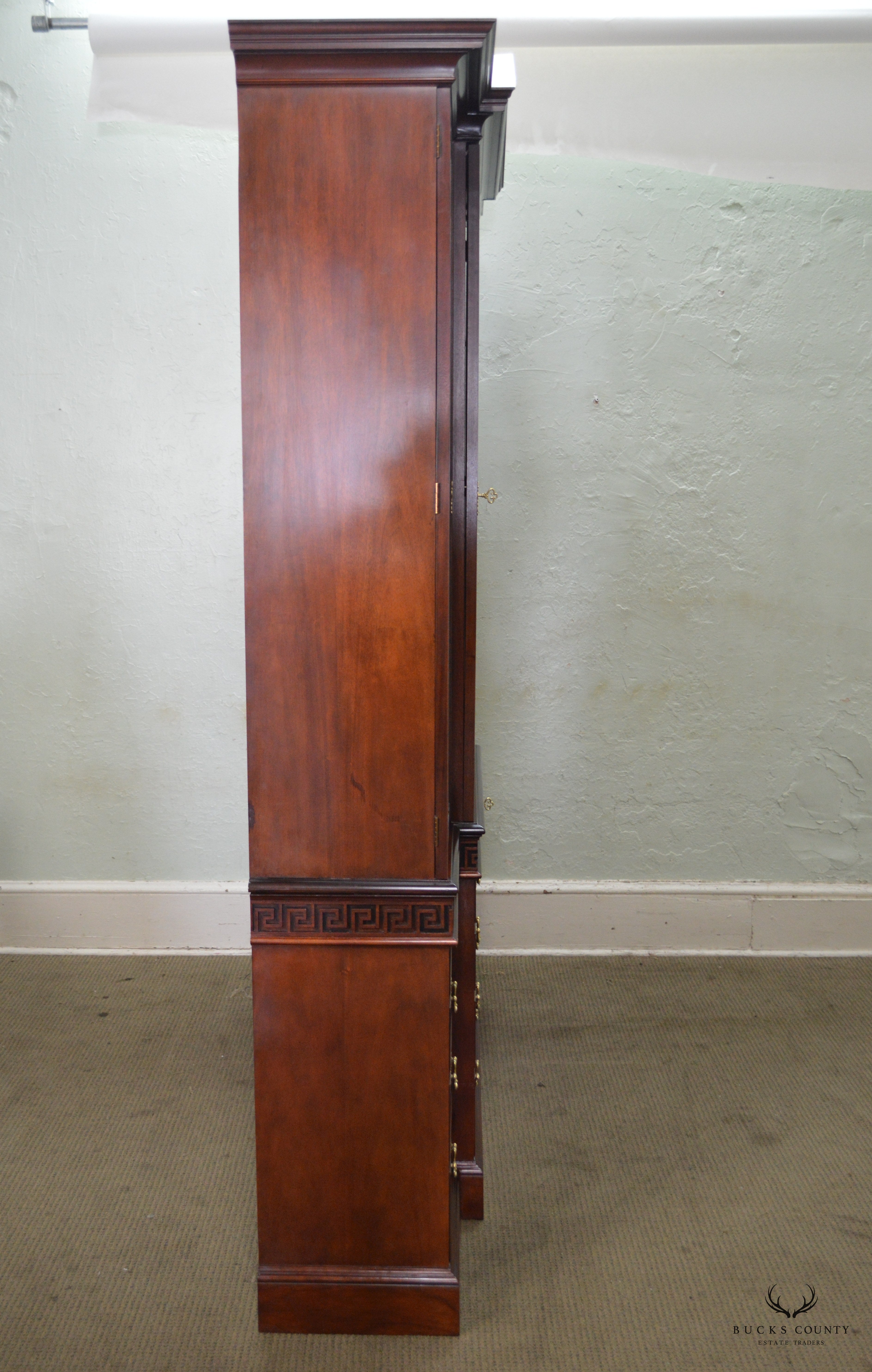 Baker Colonial Williamsburg Collection Large Mahogany Chippendale Breakfront