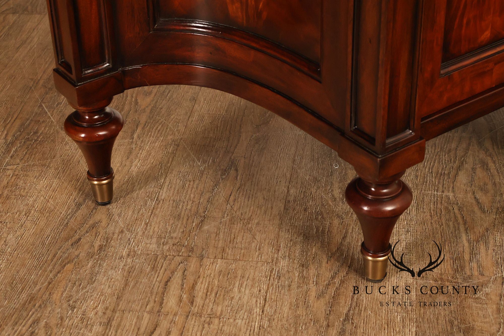 Theodore Alexander Mahogany Concave Side Cabinet