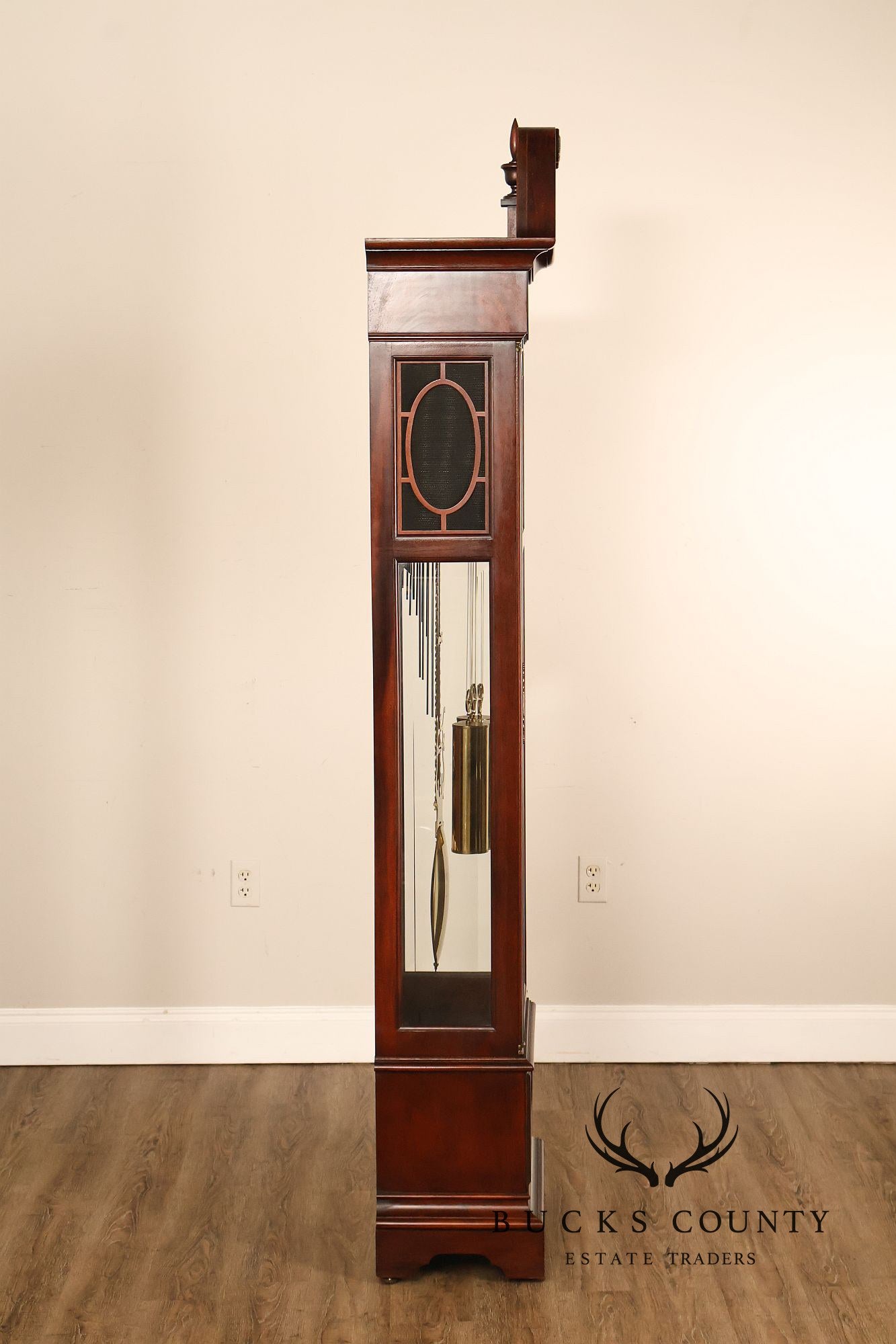 Howard Millar 3 Weight Pedalium Nautical Themed Grandfather Clock