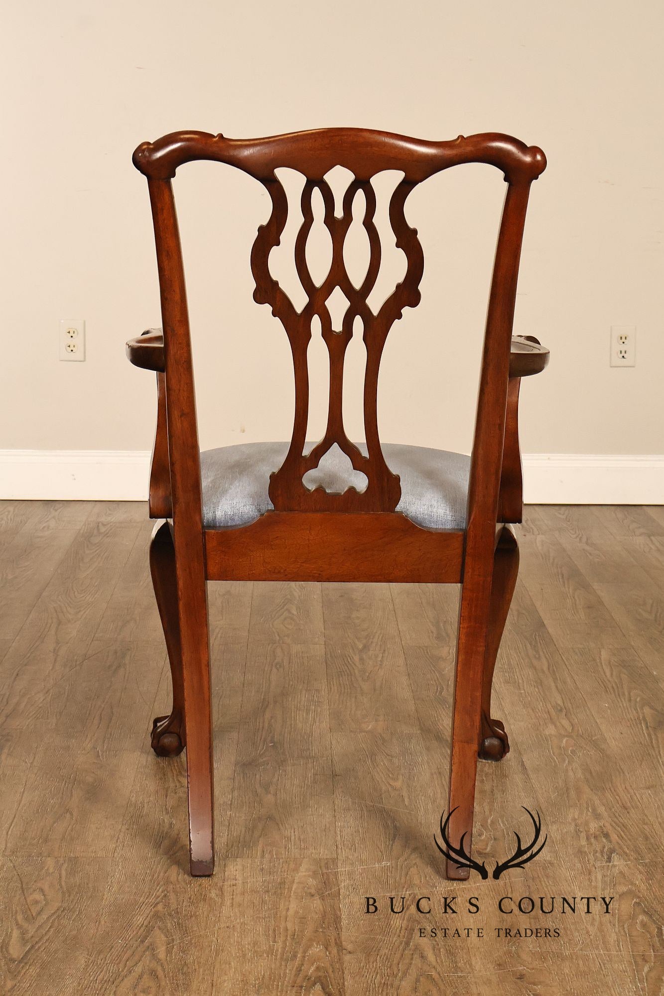 Councill Chippendale Style Vintage Set of Six Mahogany Dining Chairs