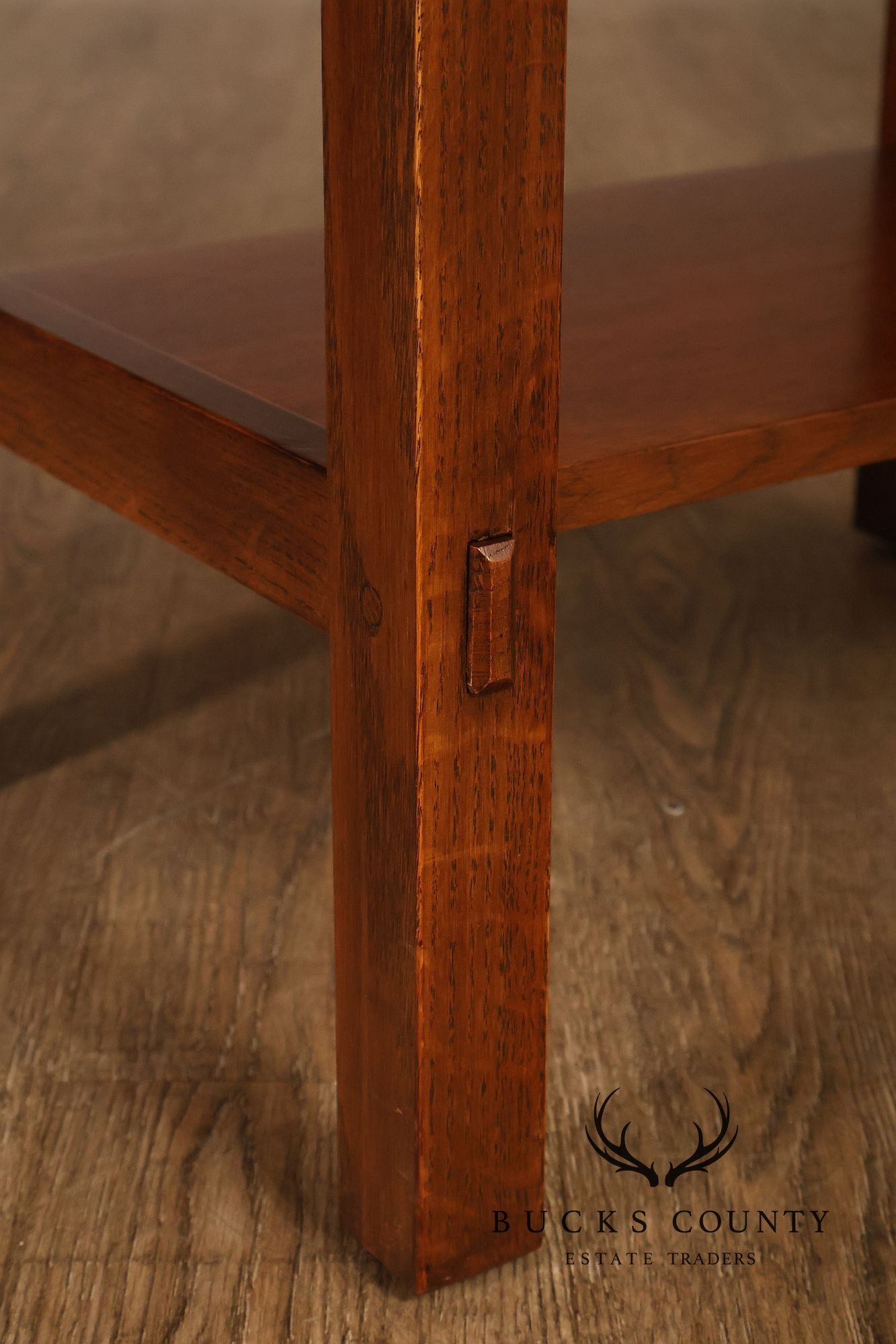 Stickley Mission Collection Pair of Oak One-Drawer Nightstands
