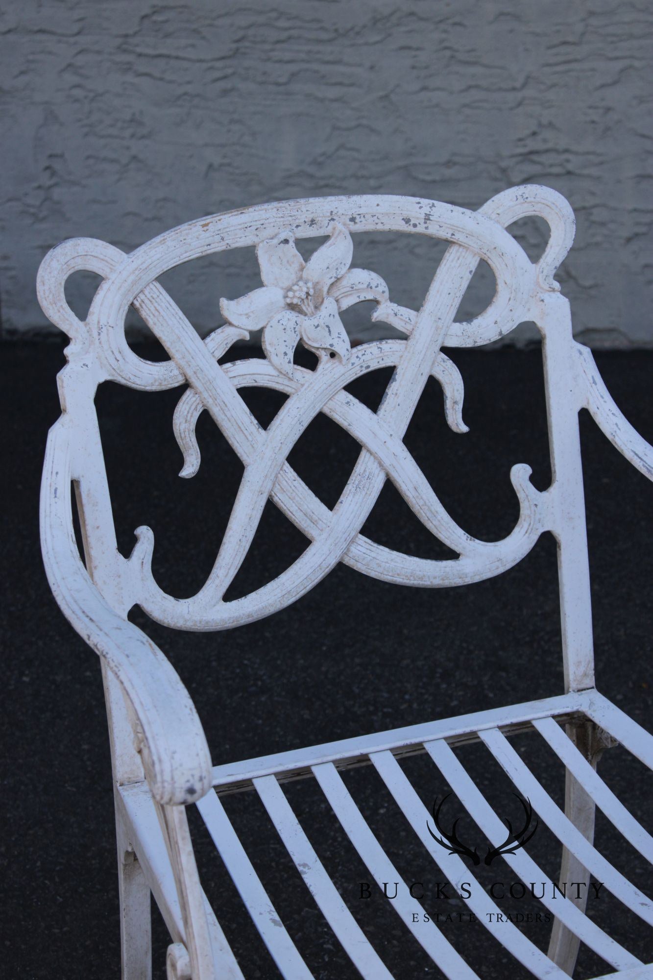Brown Jordan Five Piece Cast Aluminum 'Day Lily' Outdoor Patio Dining Set