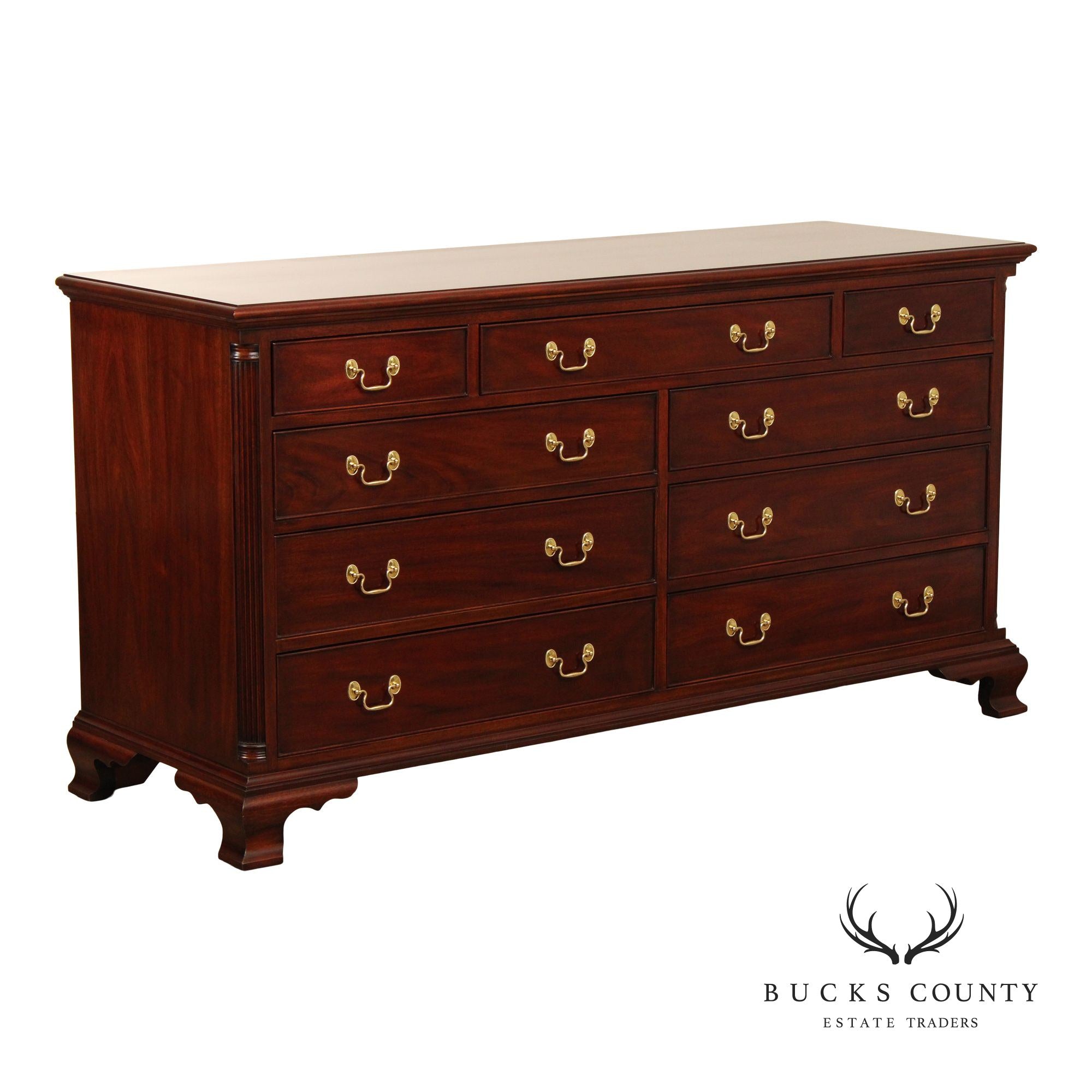 Henkel Harris Chippendale Style Mahogany Dresser