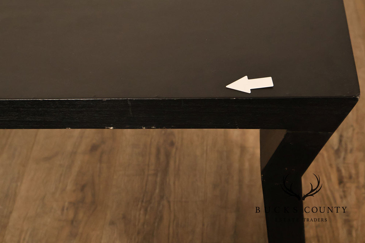 Modern Black Lacquer Bench or Console