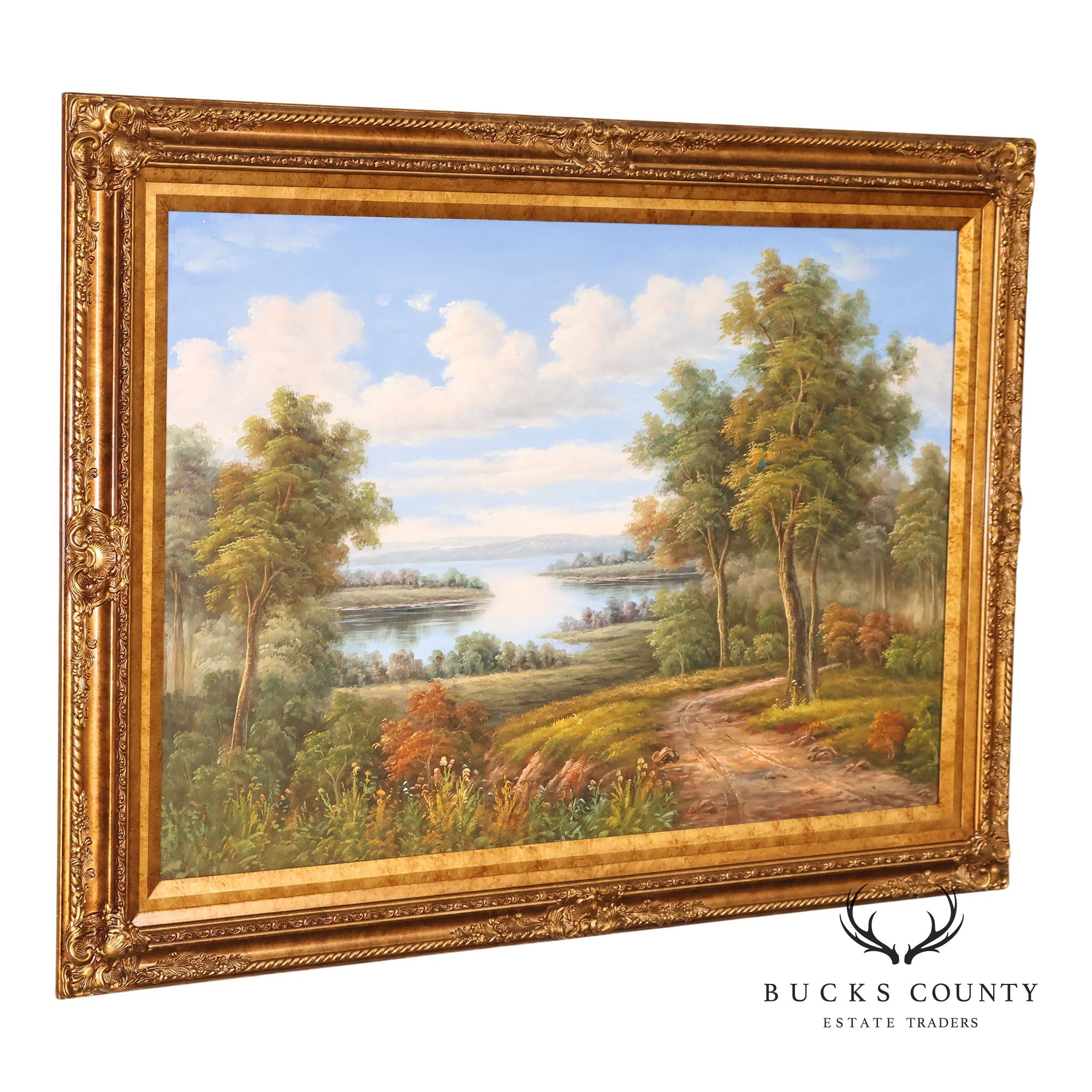 W. Hampton Landscape Painting, Lakeshore