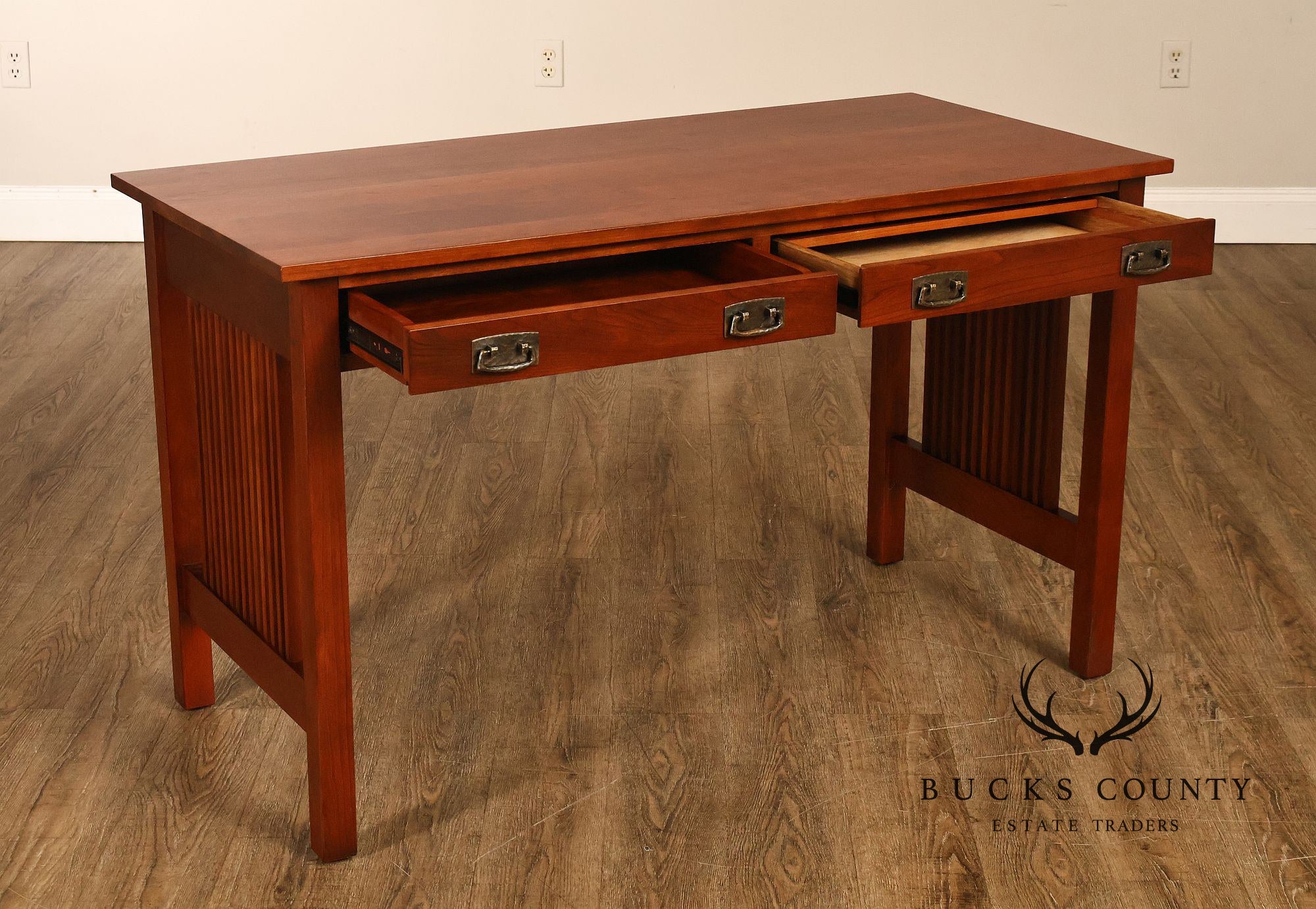 Stickley Mission Collection Cherry Spindled Writing Desk