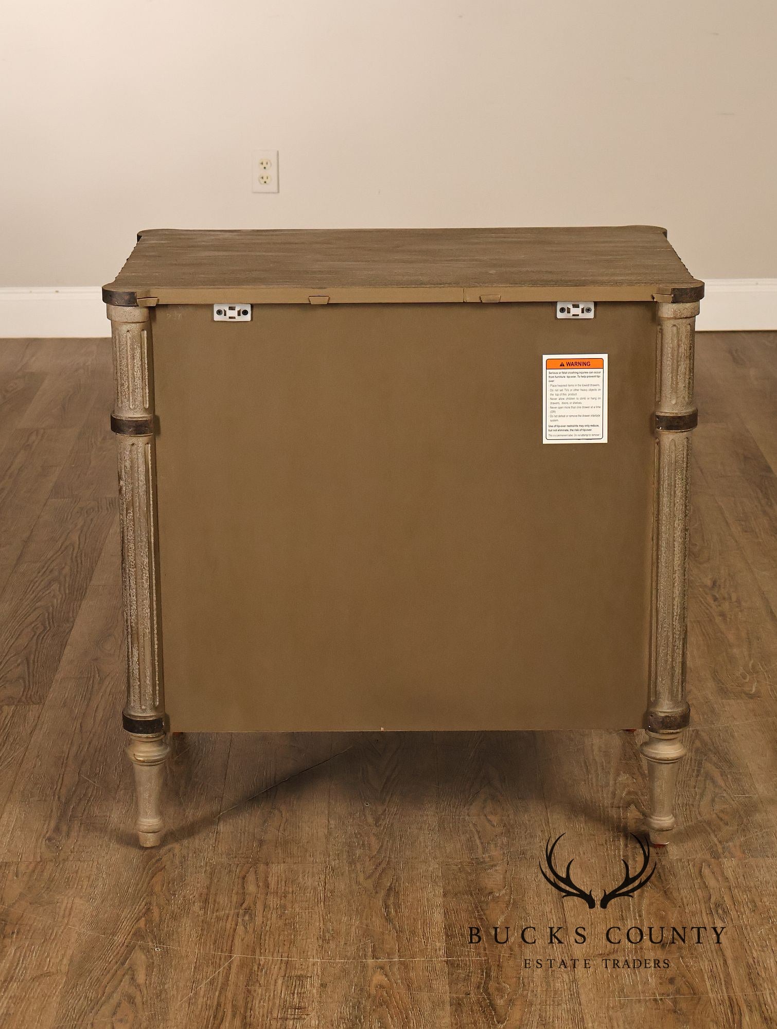 Restoration Hardware Treillage Collection Louis XVI Style Latticework Pair of Nightstands