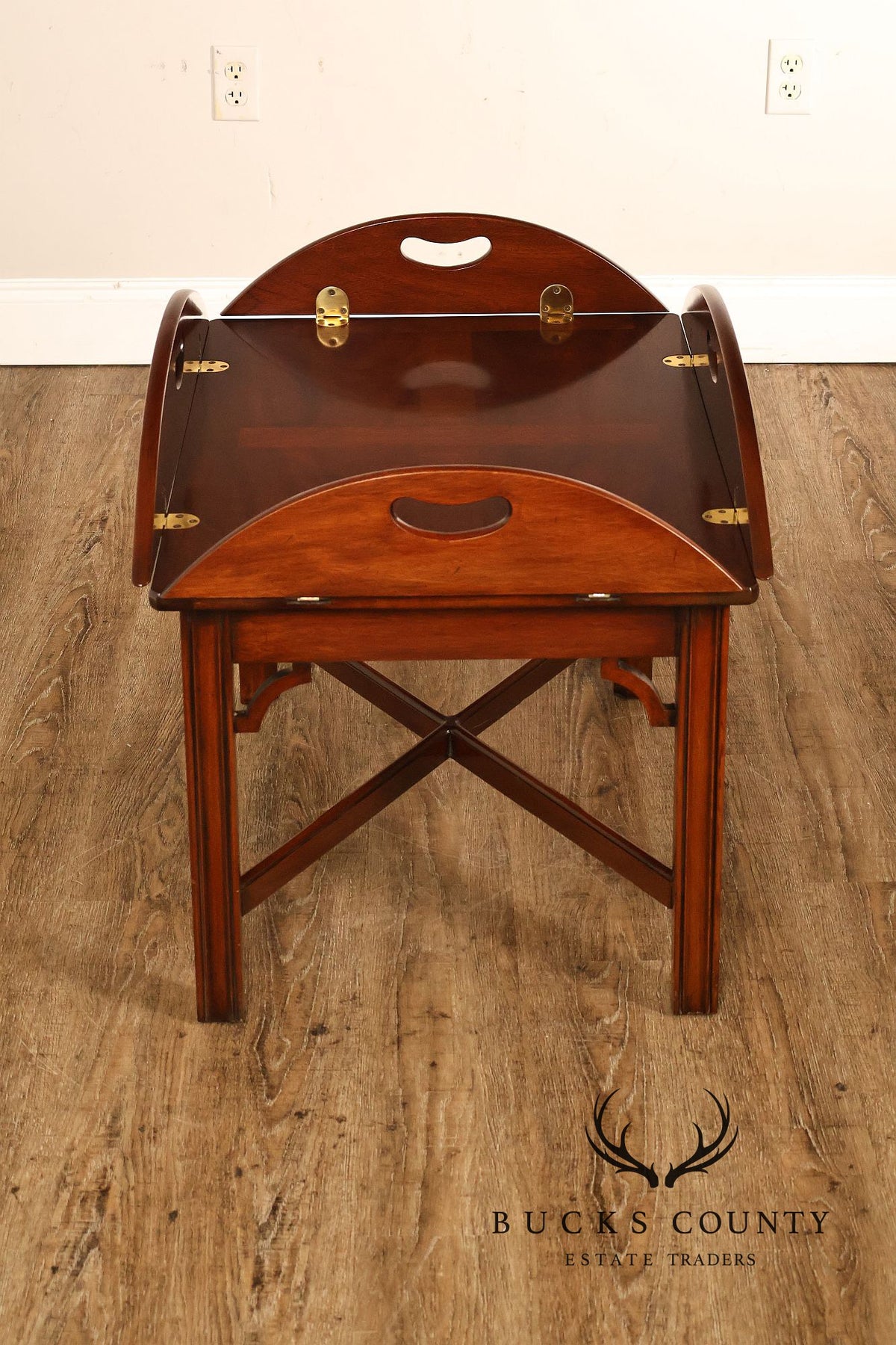 Chippendale Style Mahogany Butler's Tray Coffee Table
