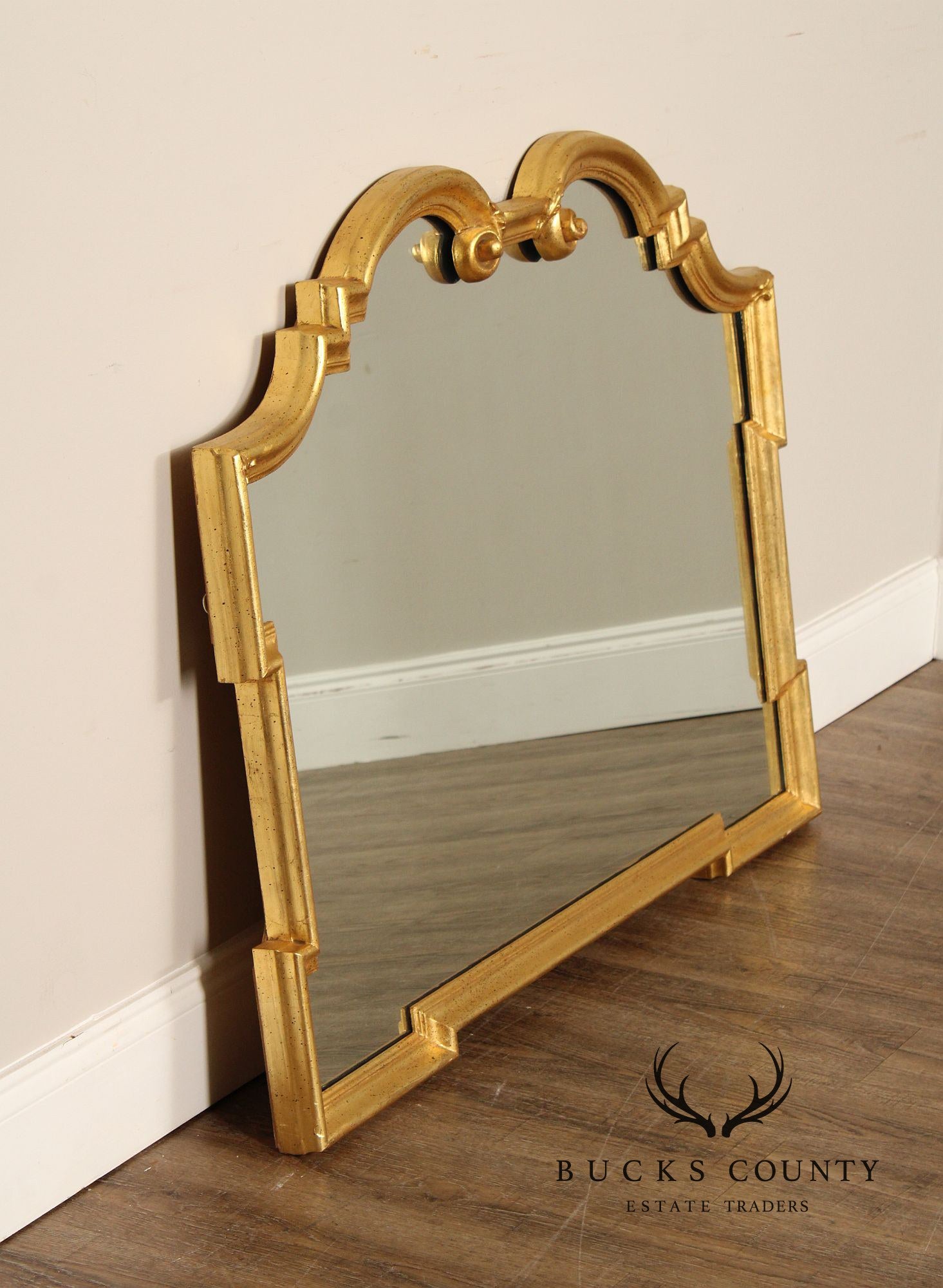 LaBarge Neoclassical Style Giltwood Wall or Mantel Mirror