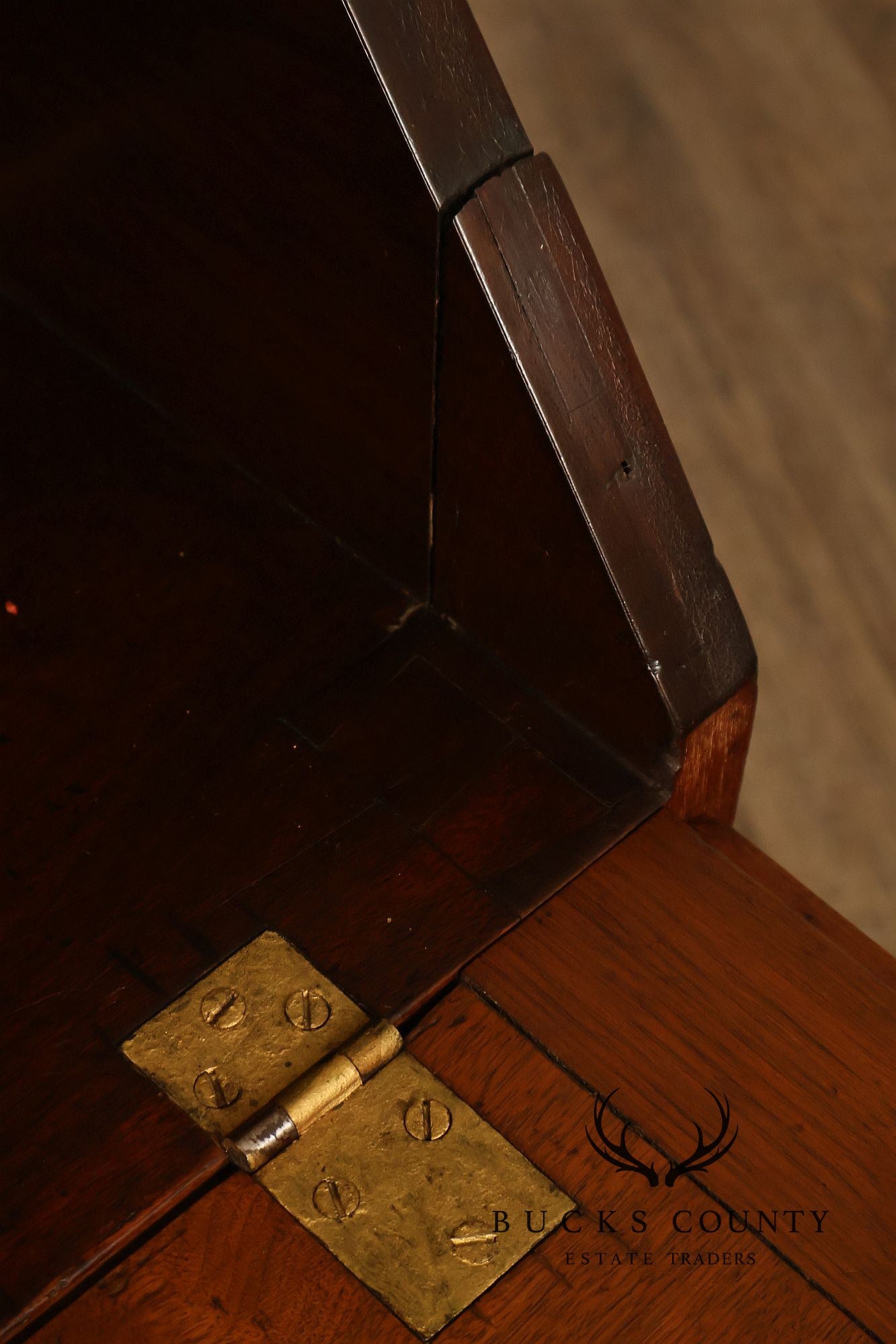 Antique American Sheraton Walnut Secretary Bookcase