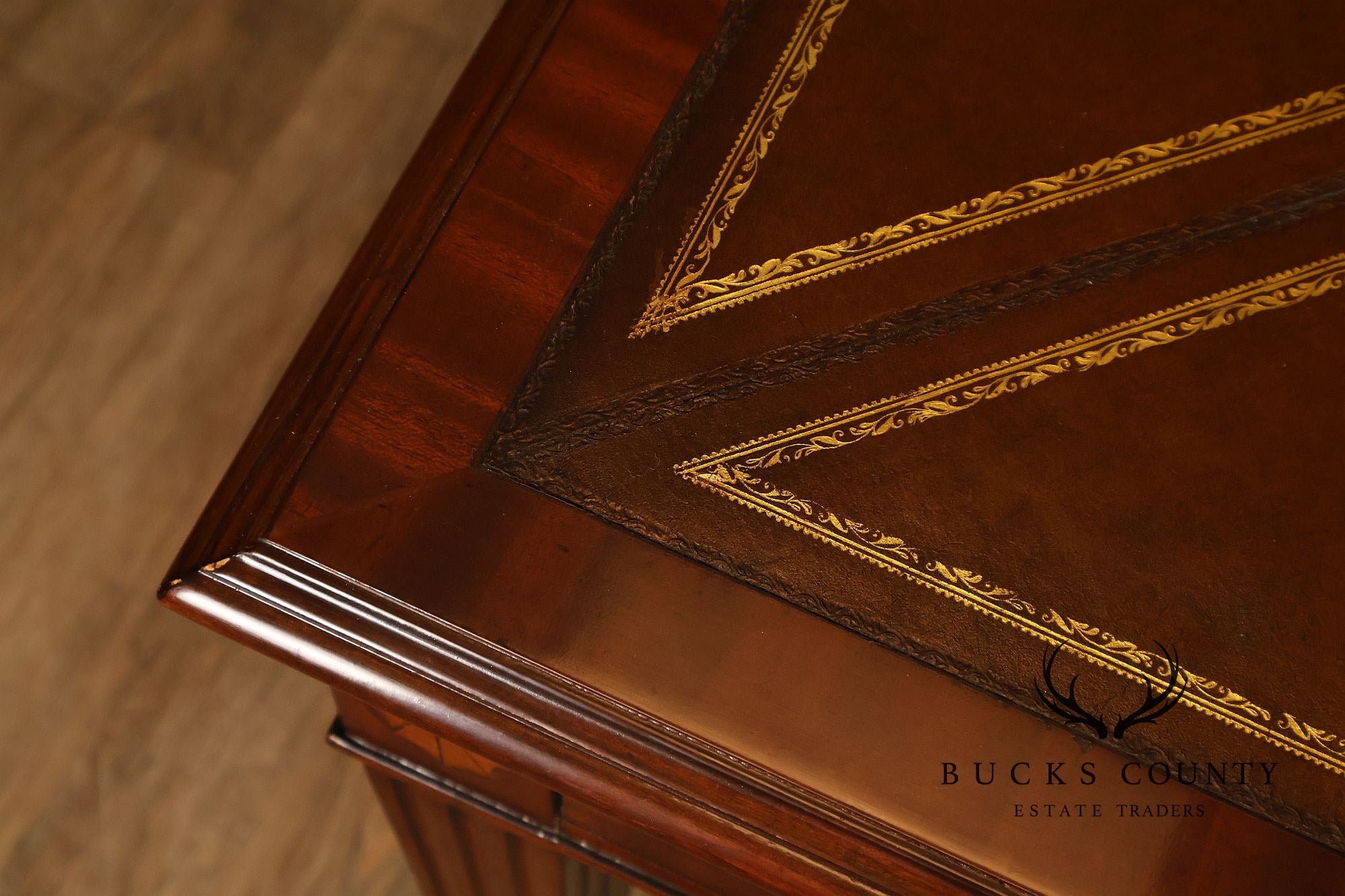 Scarborough House Federal Style Inlaid Mahogany Square Game Table