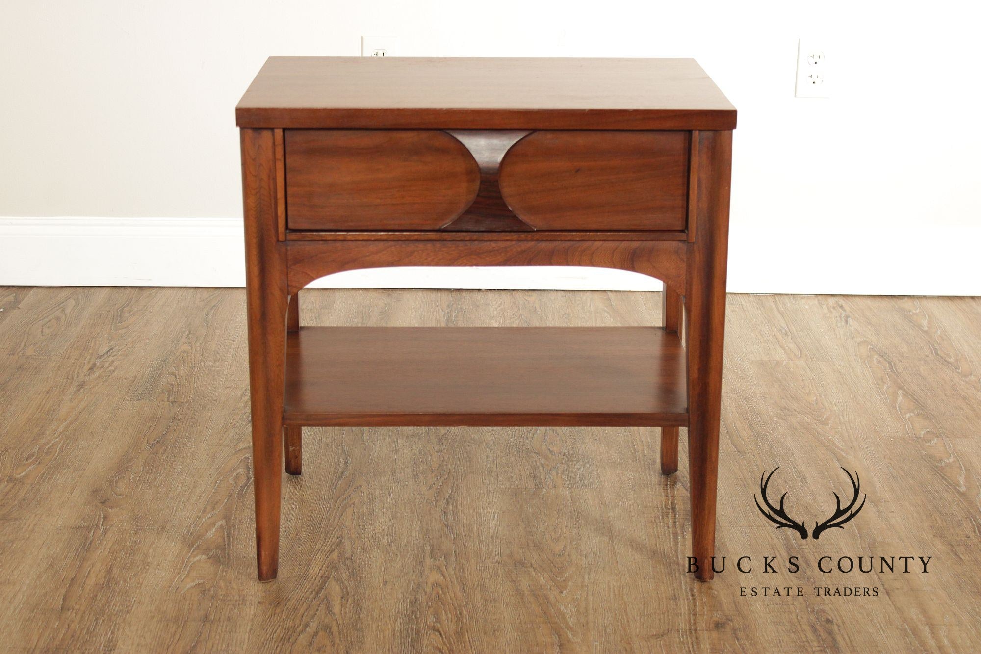 Kent Coffey 'Perspecta' Mid Century Modern Walnut Nightstand