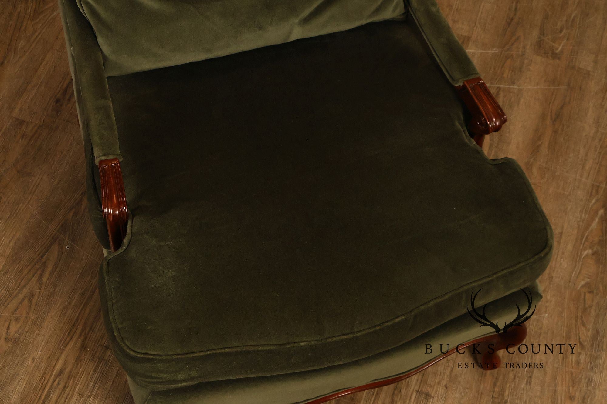 Hickory Chair Mark Hampton Collection Louis XV Style Upholstered Lounge Chair And Ottoman