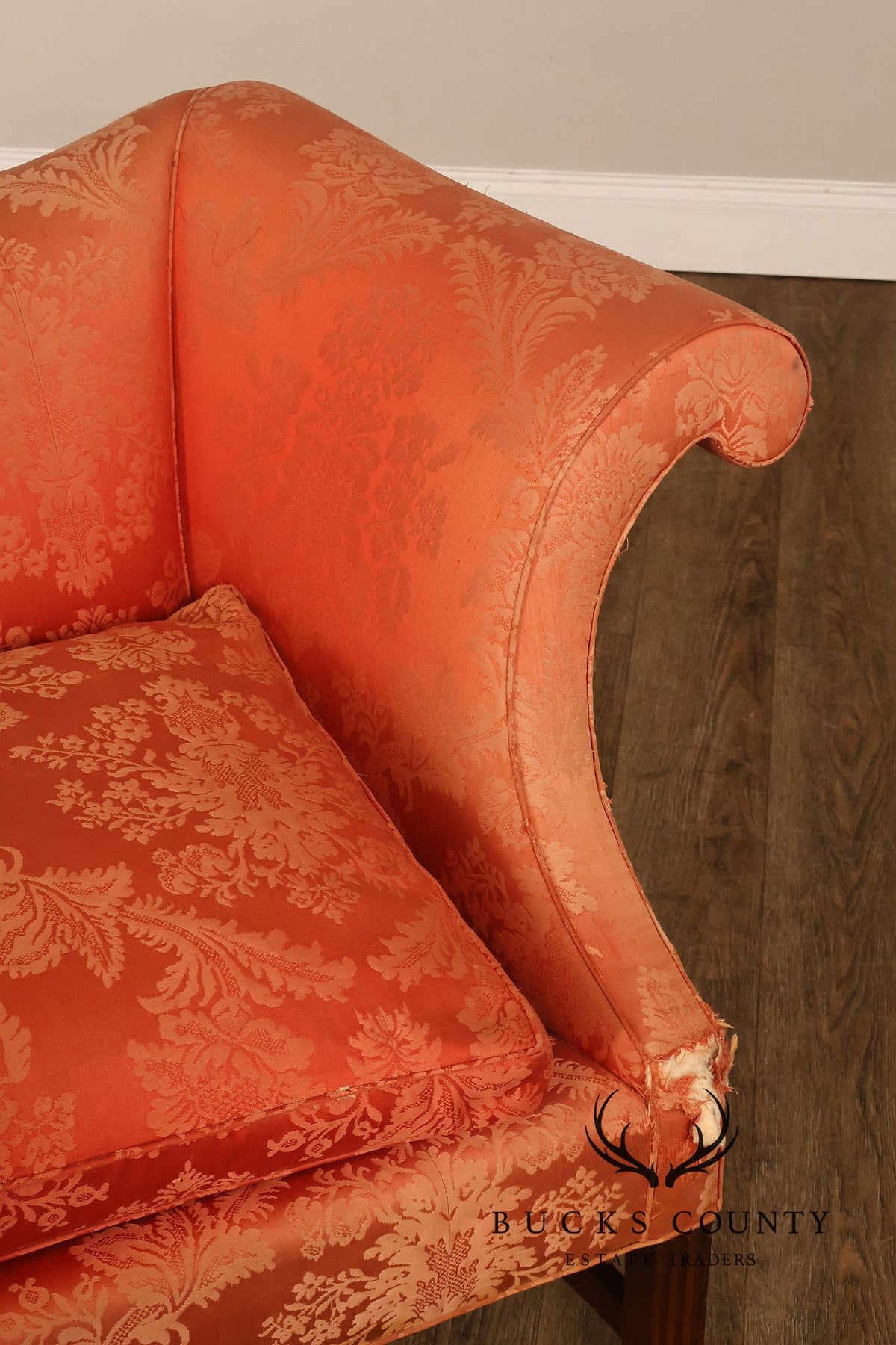 Southwood Chippendale Style Mahogany Camelback Sofa