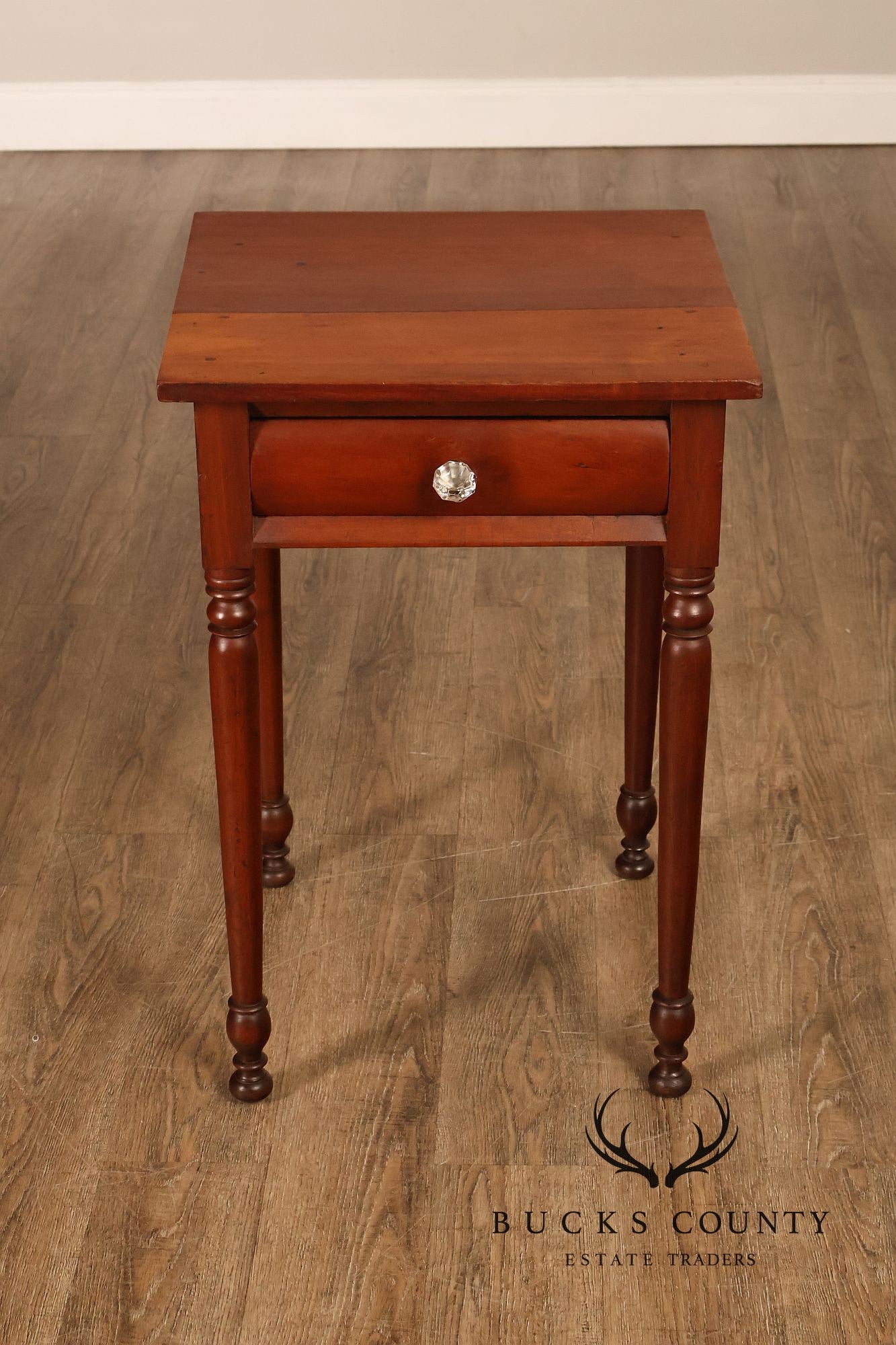 Antique American Empire Poplar Work Table