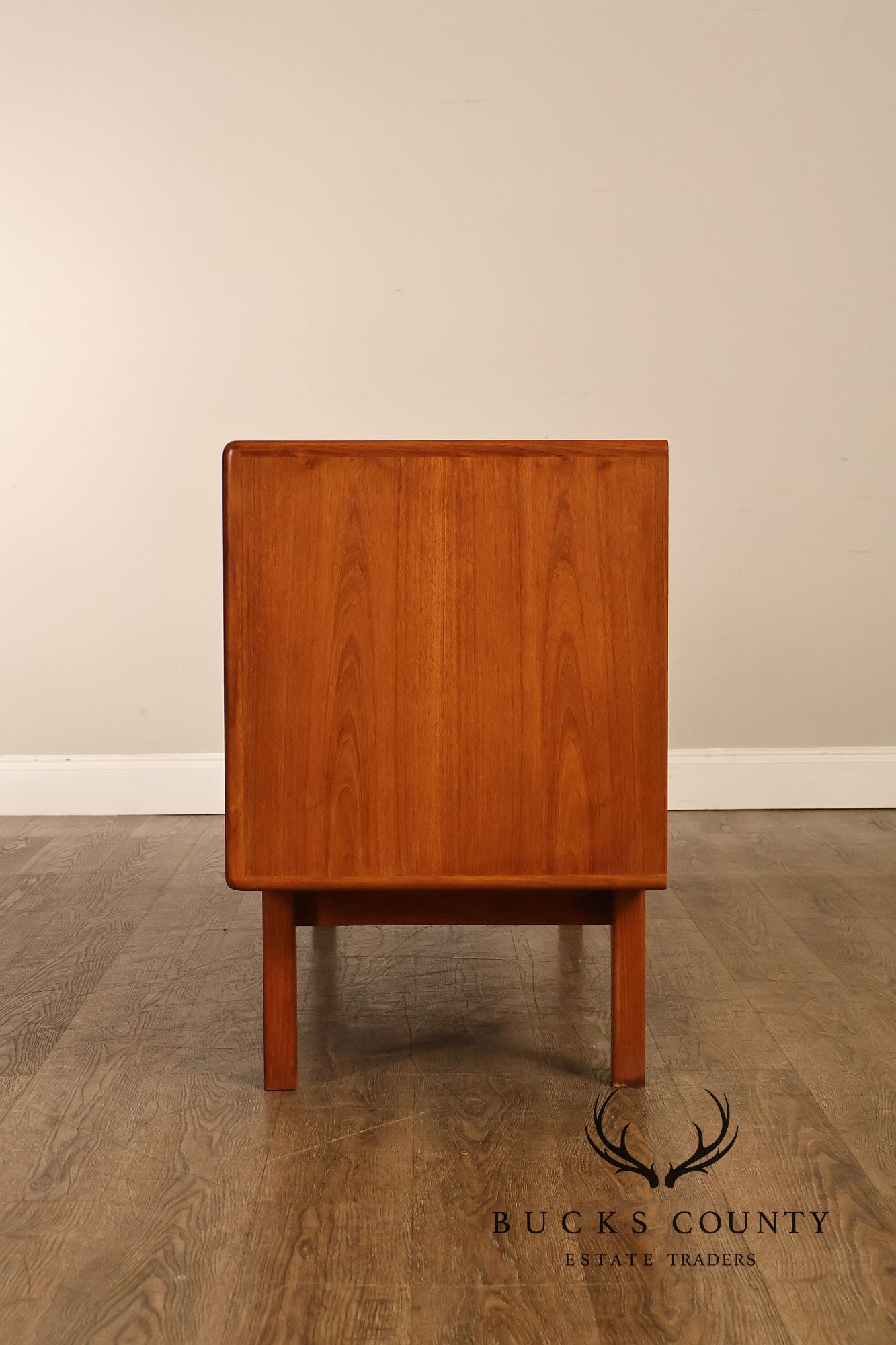 Danish Modern Teak Credenza By H.P. Hansen