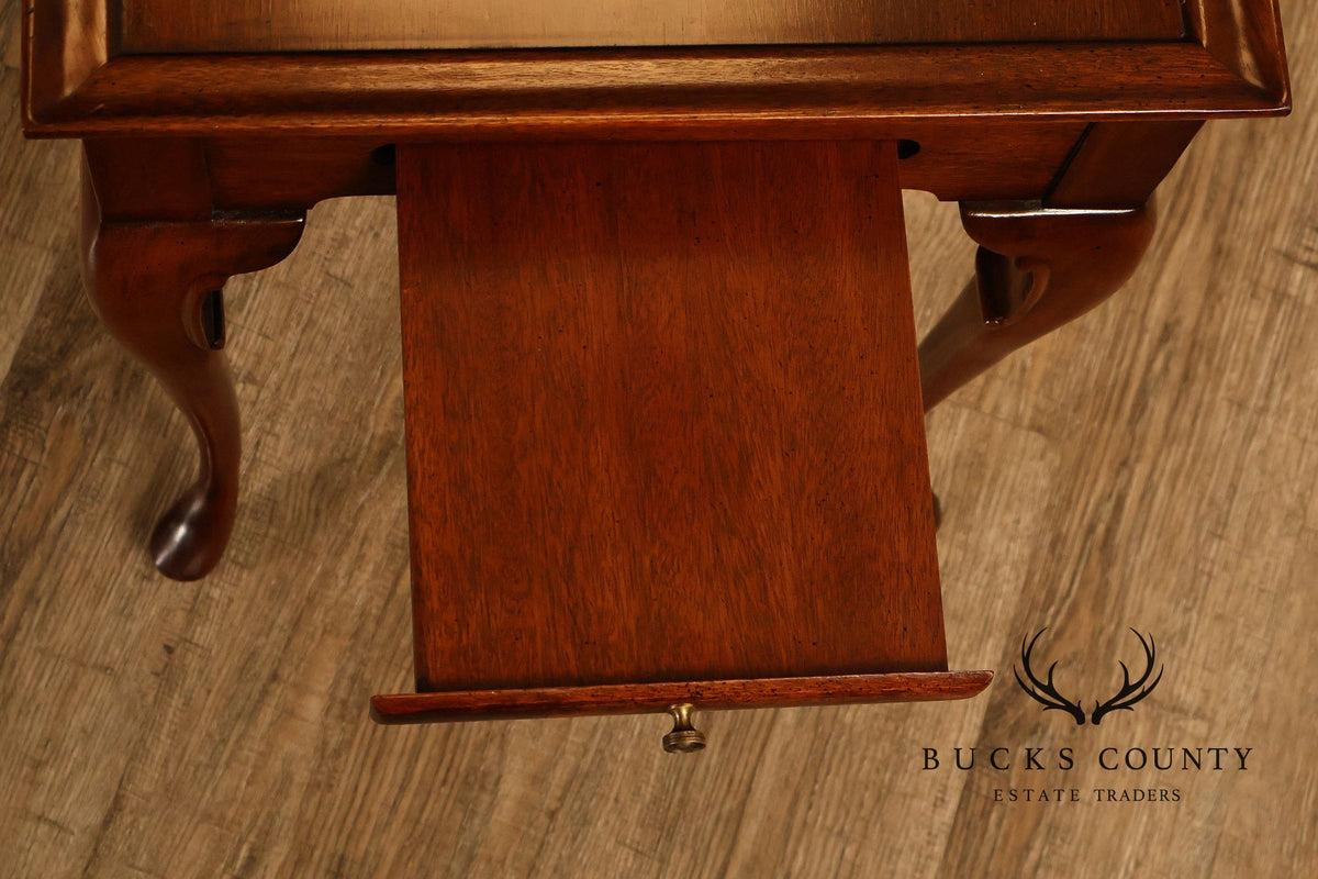 Queen Anne Style Mahogany Tea Side Table