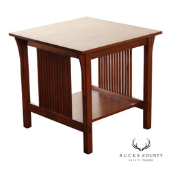 Stickley Mission Collection Oak Spindle Lamp Table