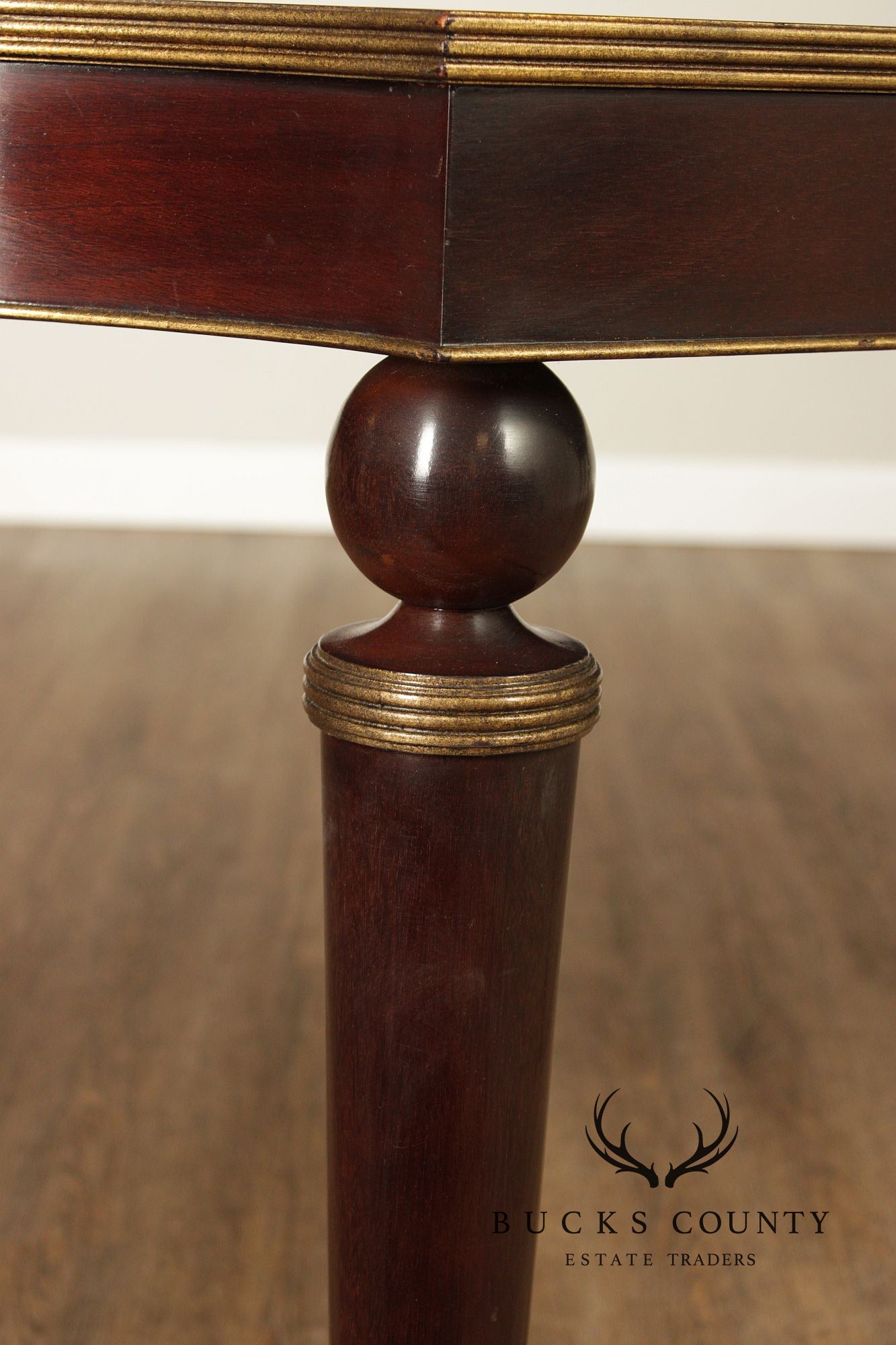 Barbara Barry For Baker Mahogany Long Console Table