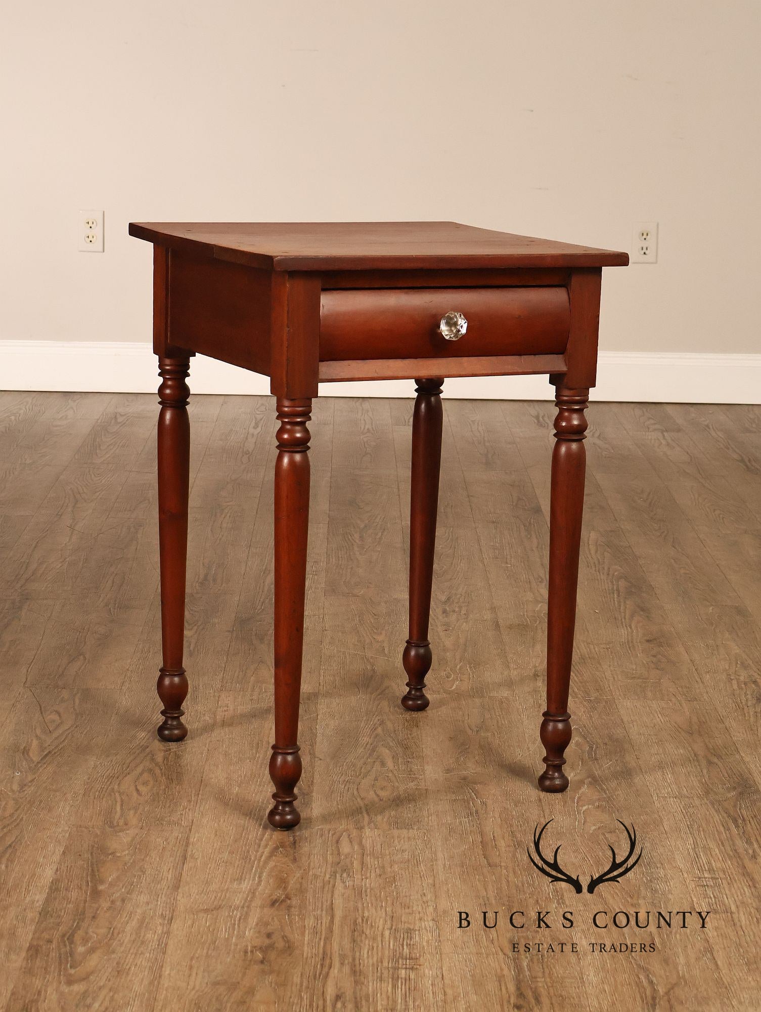 Antique American Empire Poplar Work Table