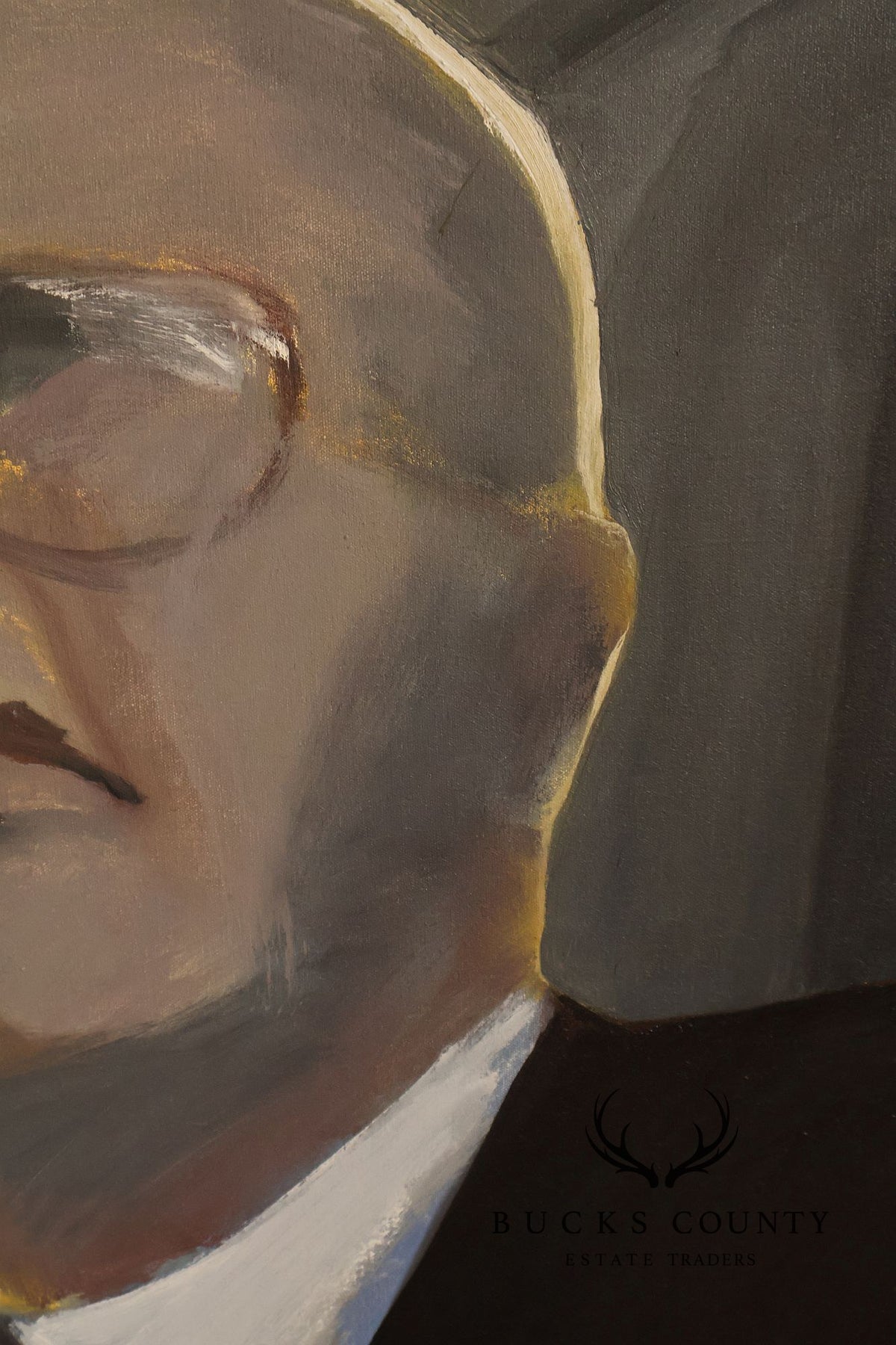 Anne Cooper Dobbins Oil Painting, 'The Contractor'