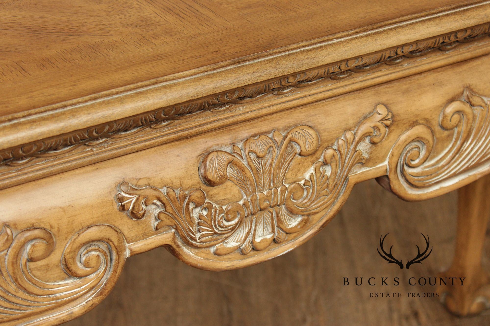 Chippendale Style Carved Console Sofa Table