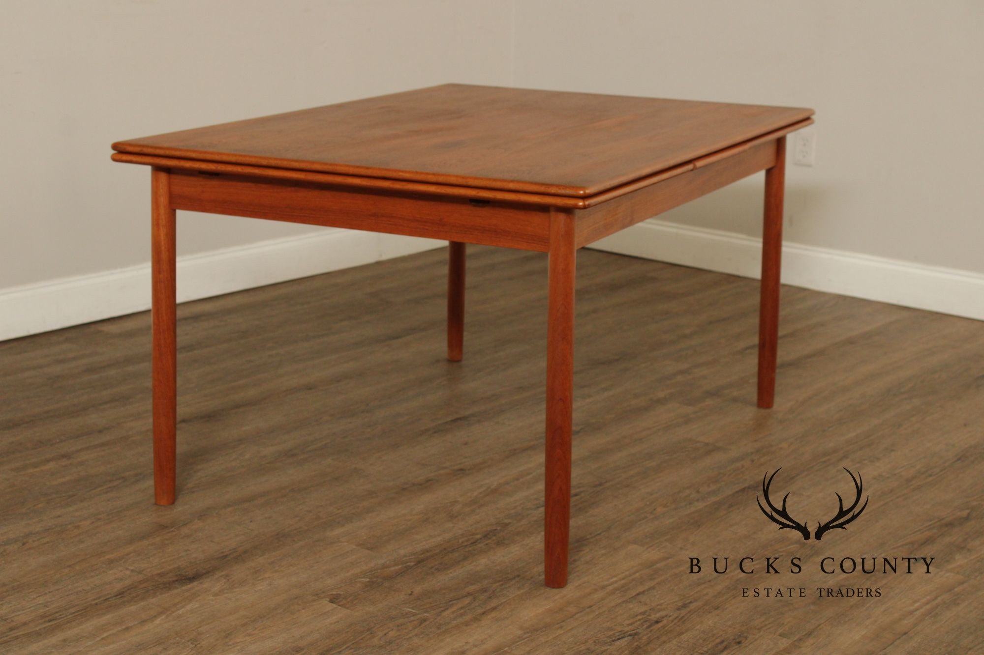 Danish Modern Teak Expandable Dining Table