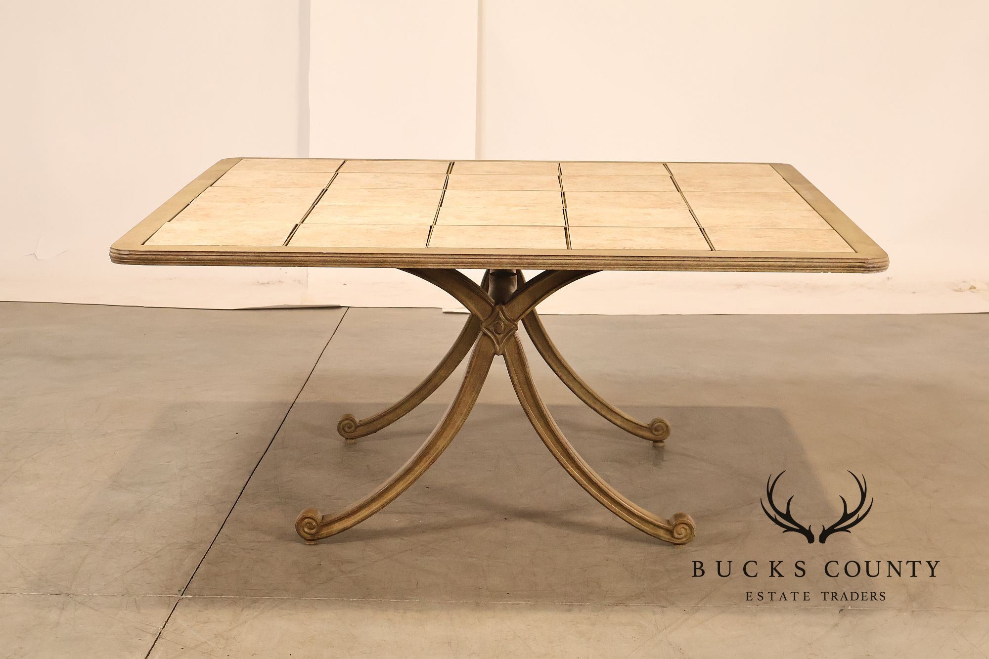 Woodard 'Landgrave' Outdoor Patio Tile-Top Dining Table