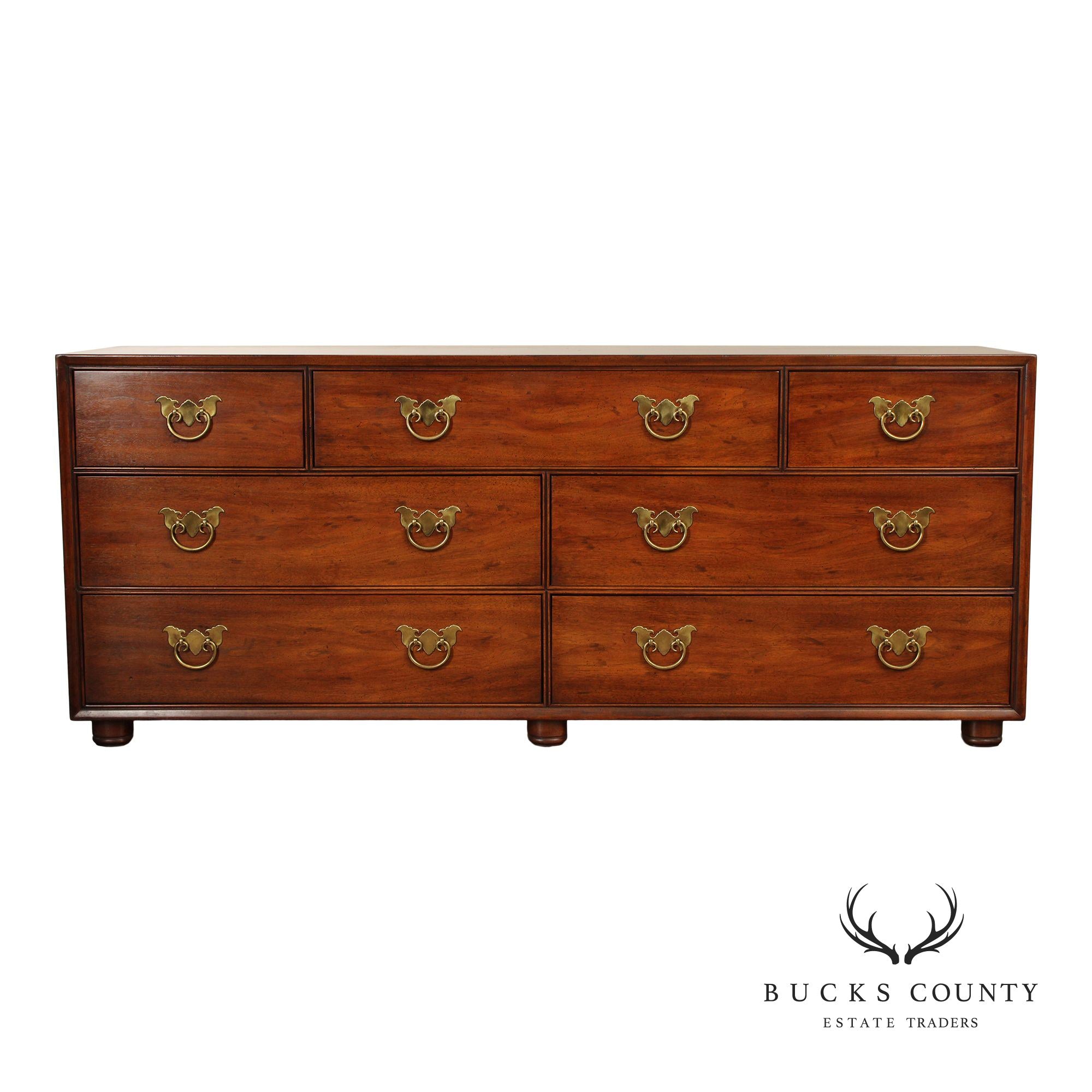 Henredon Asian Influenced Vintage Mahogany Dressers