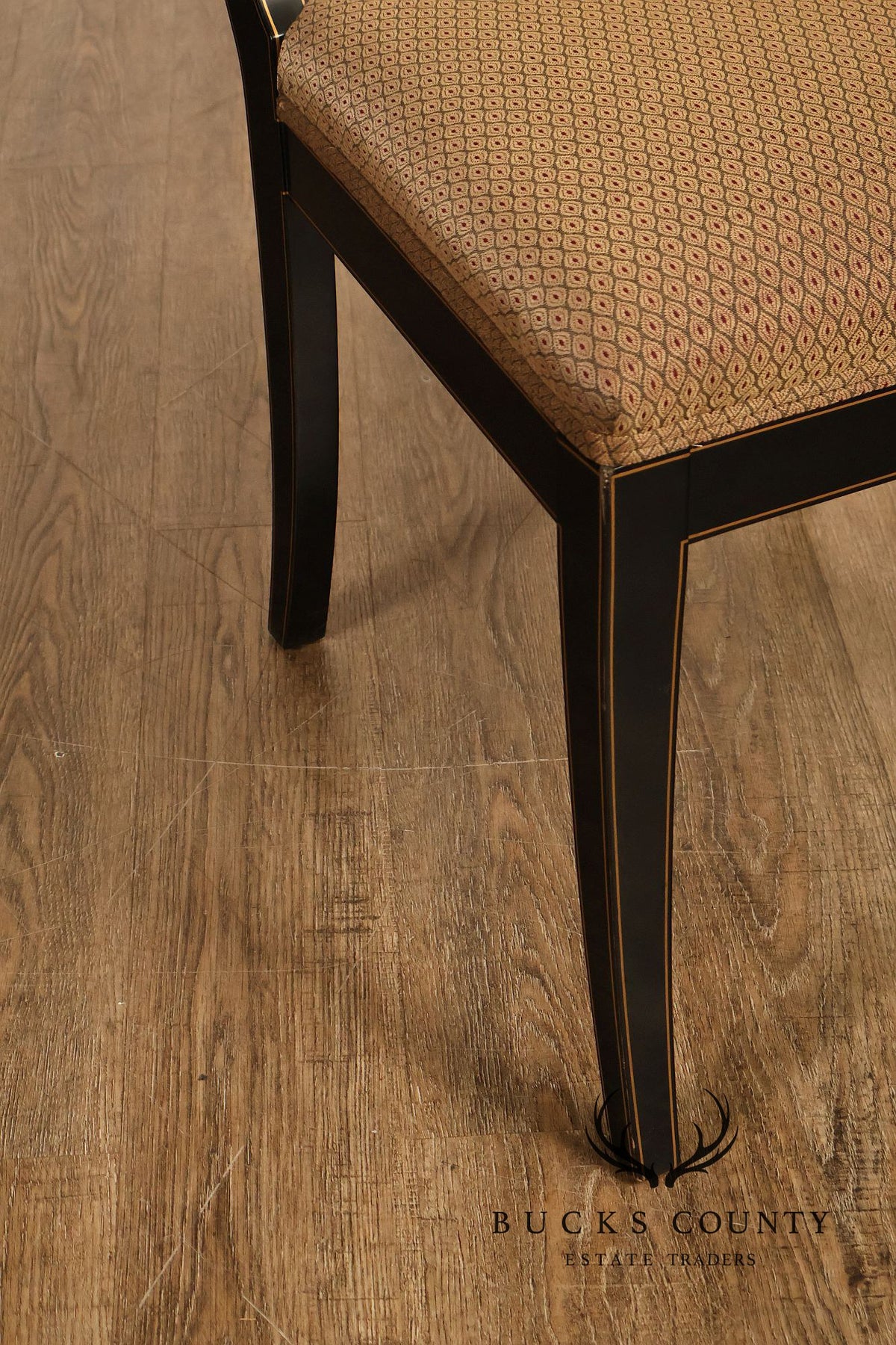 Kindel Mahogany Sleigh Back Side Chair