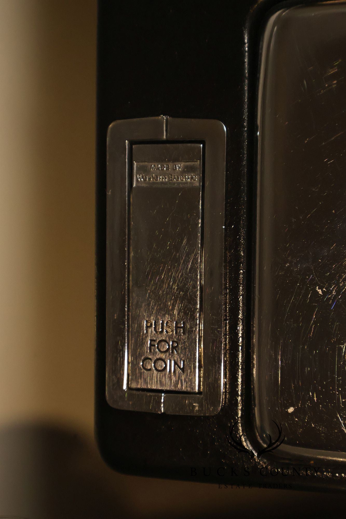 Pacific Bell Wooden Telephone Booth With Coin Operated Payphone